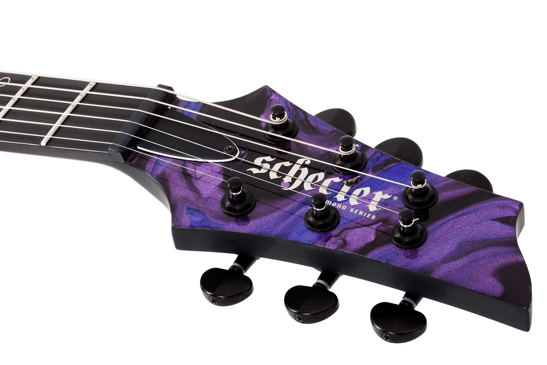 Schecter C-1 Hydro Dip Purple Obsidian