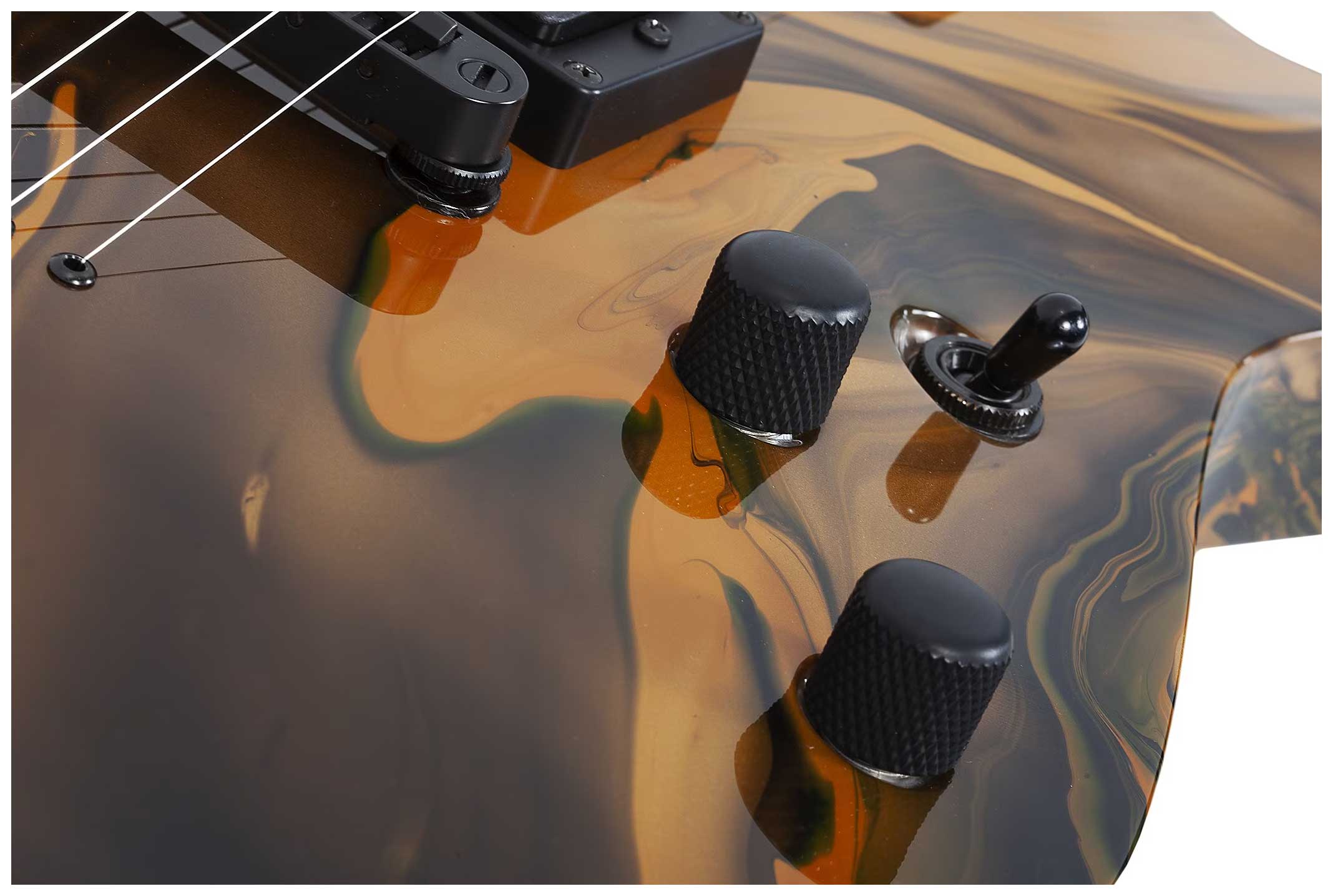 Schecter C-1 Hydro Dip Golden Eclipse