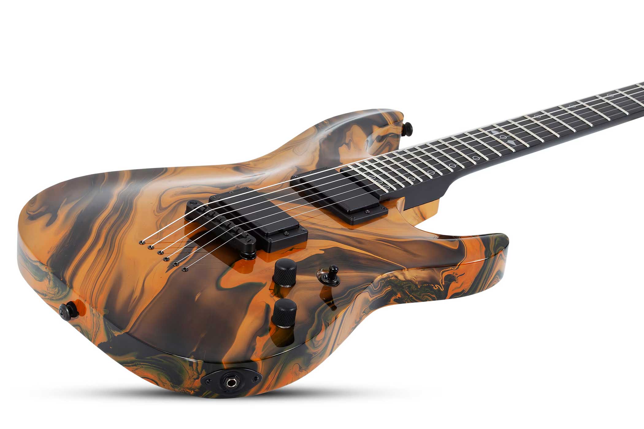 Schecter C-1 Hydro Dip Golden Eclipse