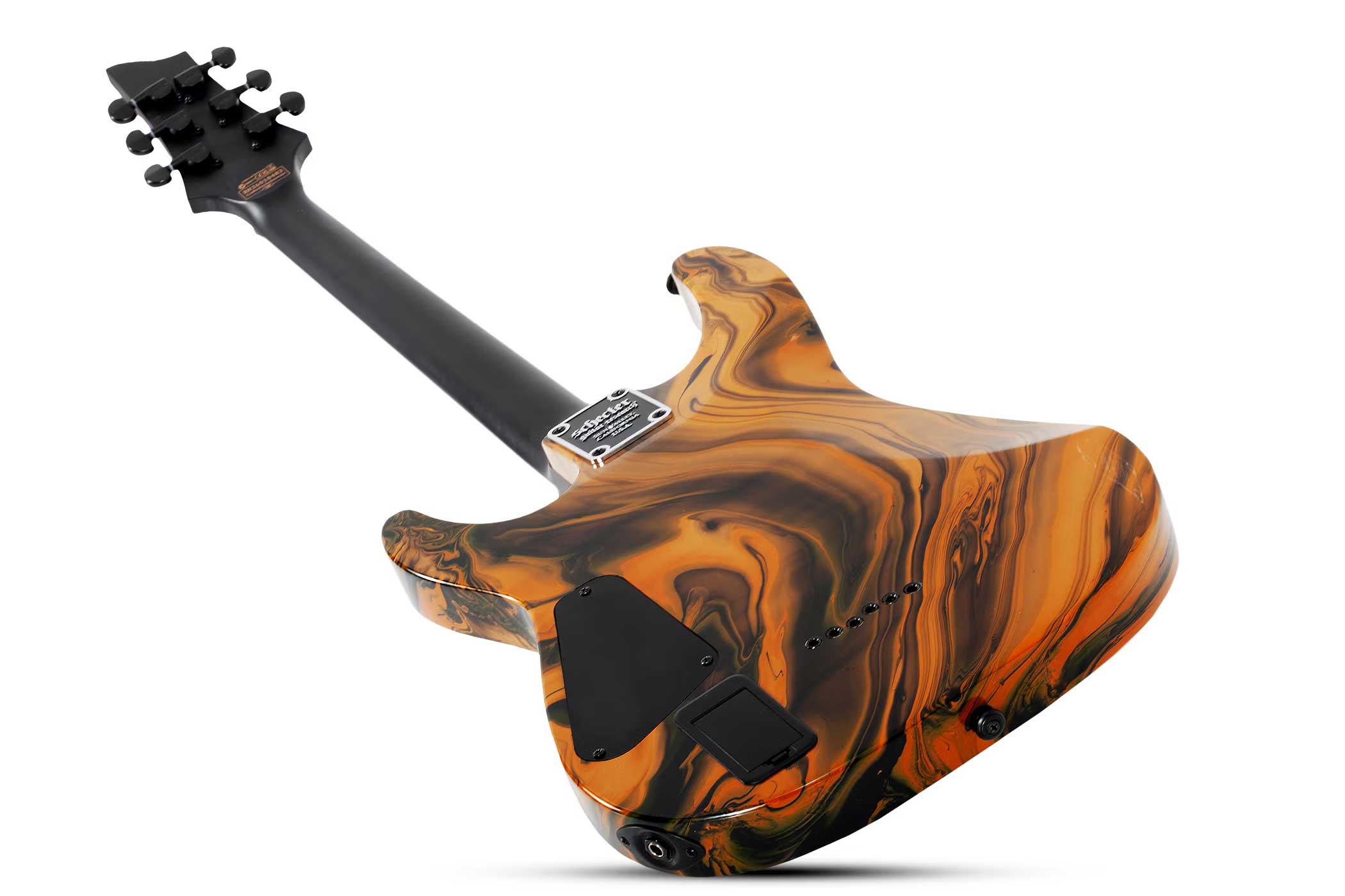 Schecter C-1 Hydro Dip Golden Eclipse