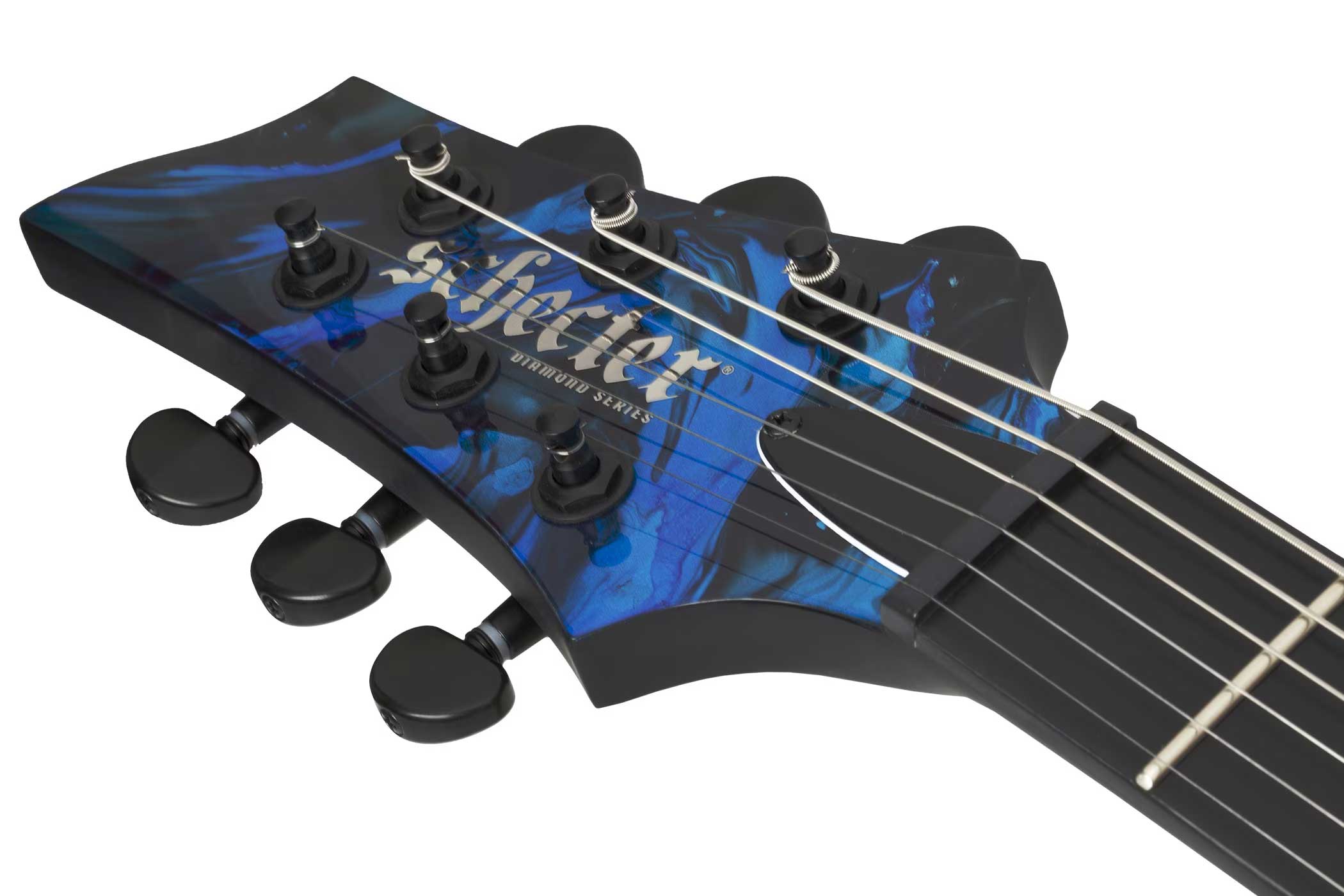 Schecter C-1 Hydro Dip Midnight Tide Left Handed