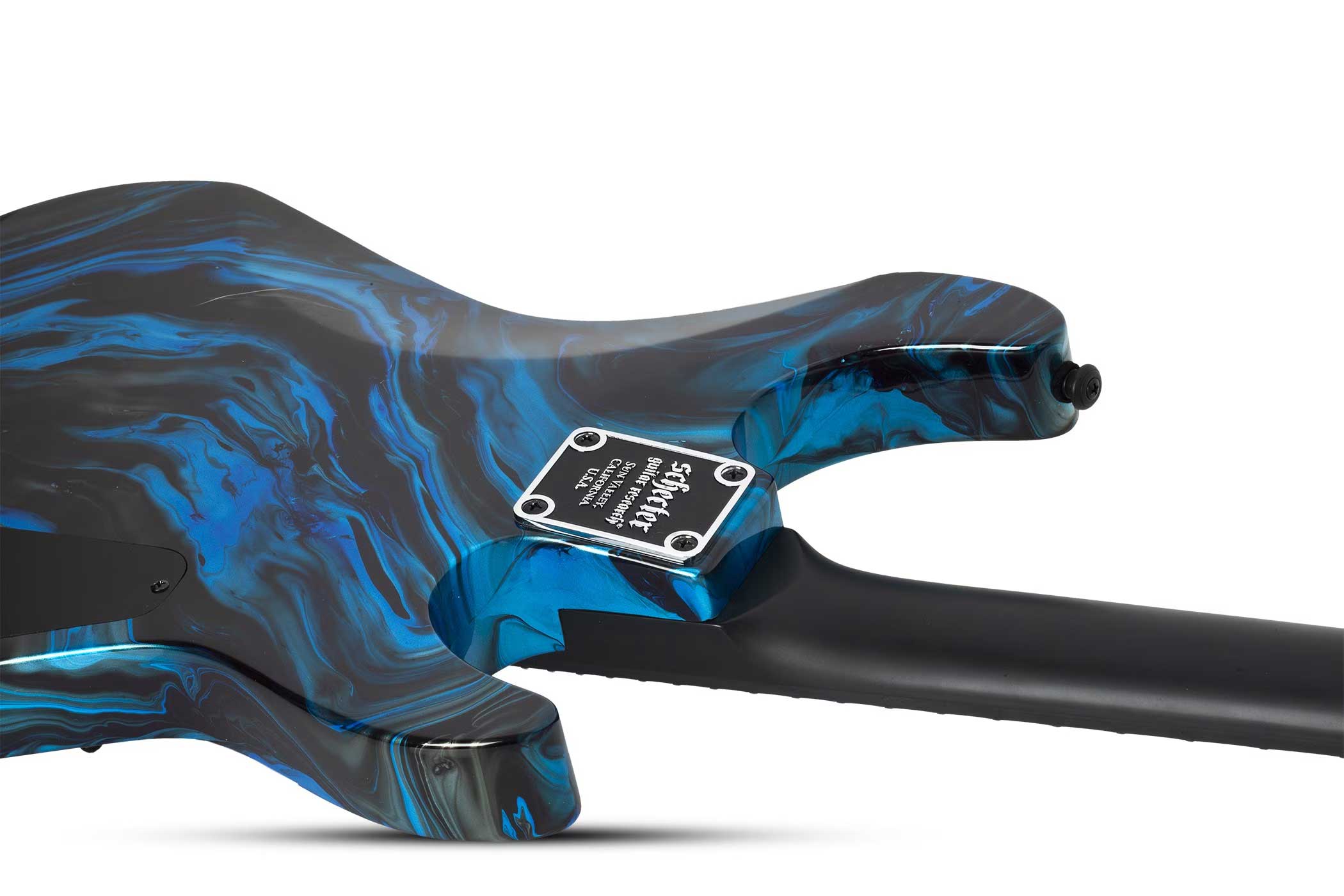 Schecter C-1 Hydro Dip Midnight Tide Left Handed