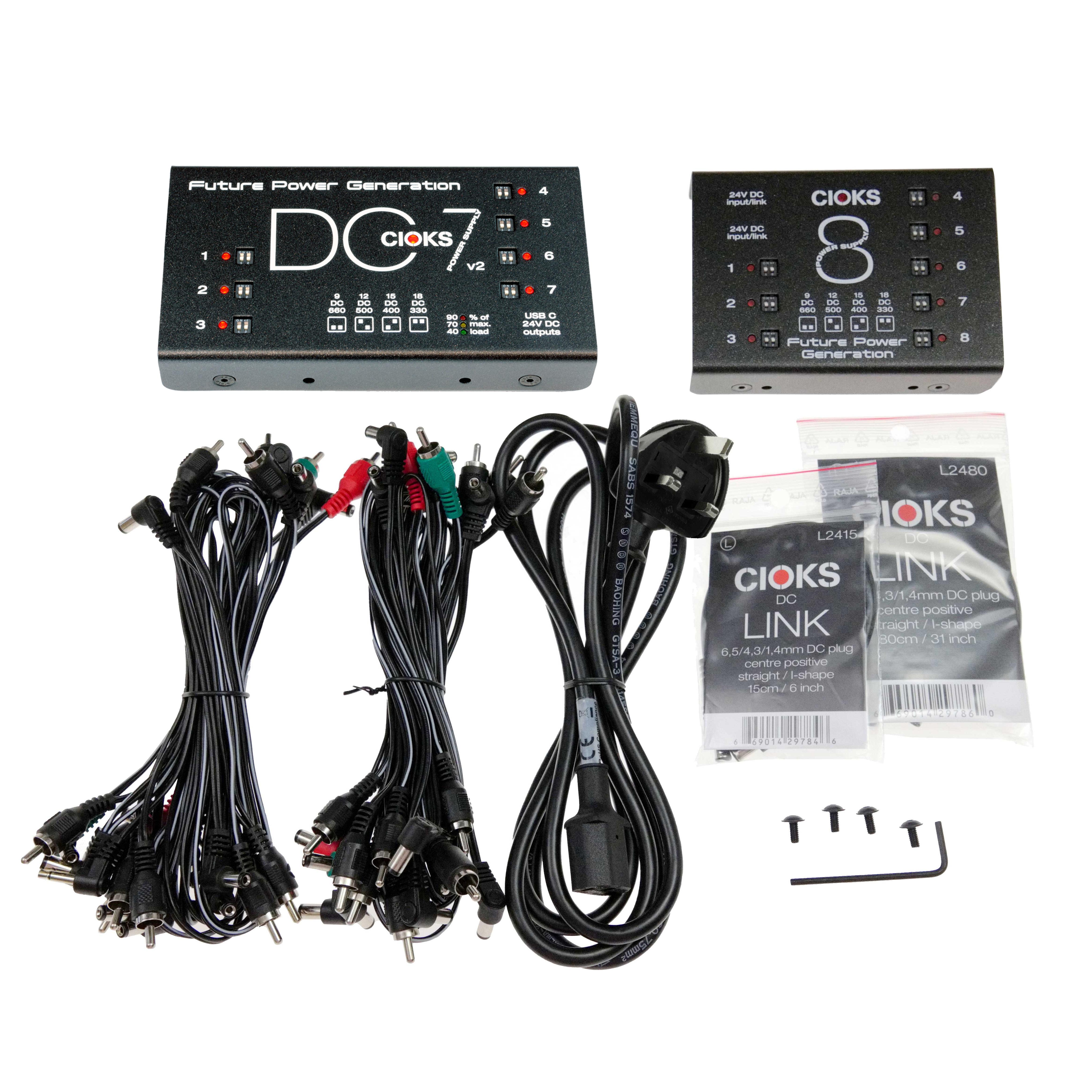 Cioks Superpower Bundle V2 (DC7V2, CIOKS 8 and IEC/BS1363 Cable)