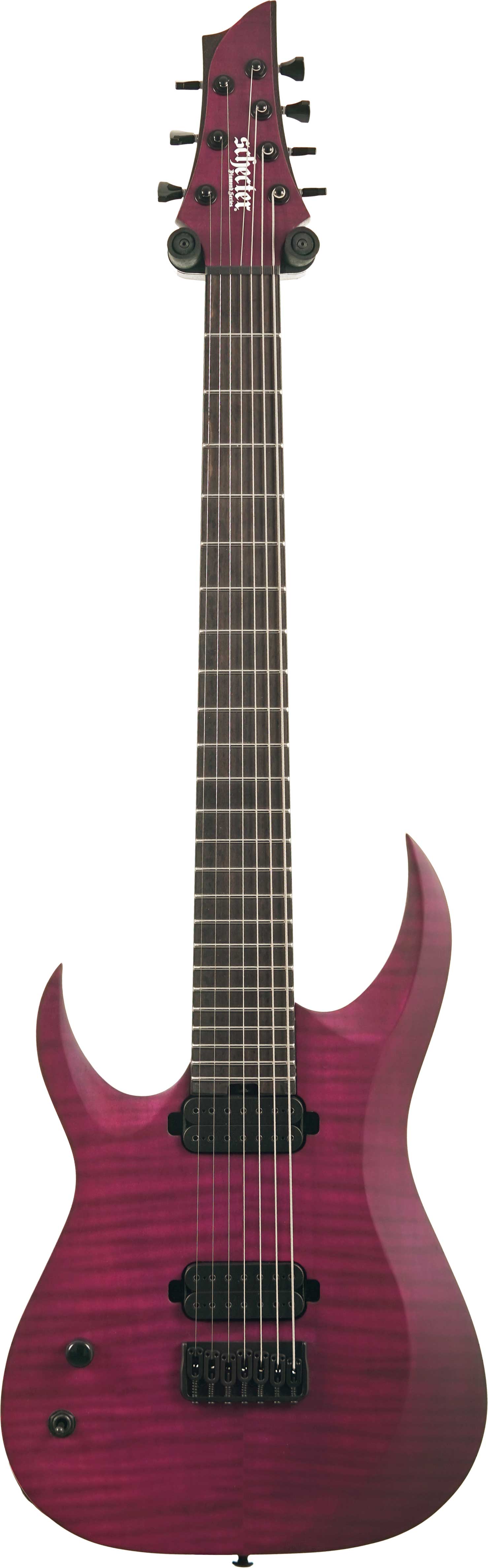 Schecter John Browne TAO-7 Satin Trans Purple Left Handed