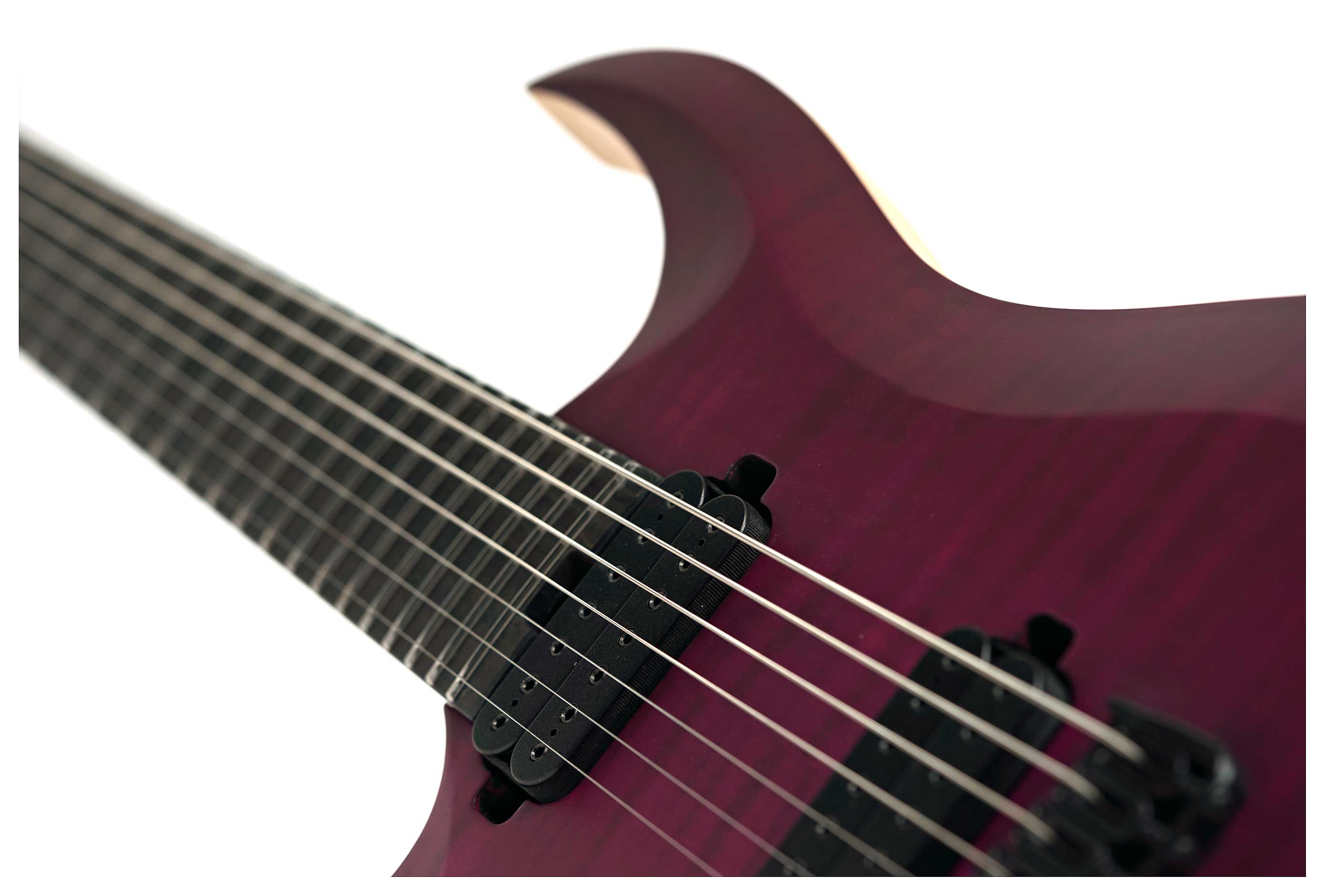Schecter John Browne TAO-7 Satin Trans Purple Left Handed