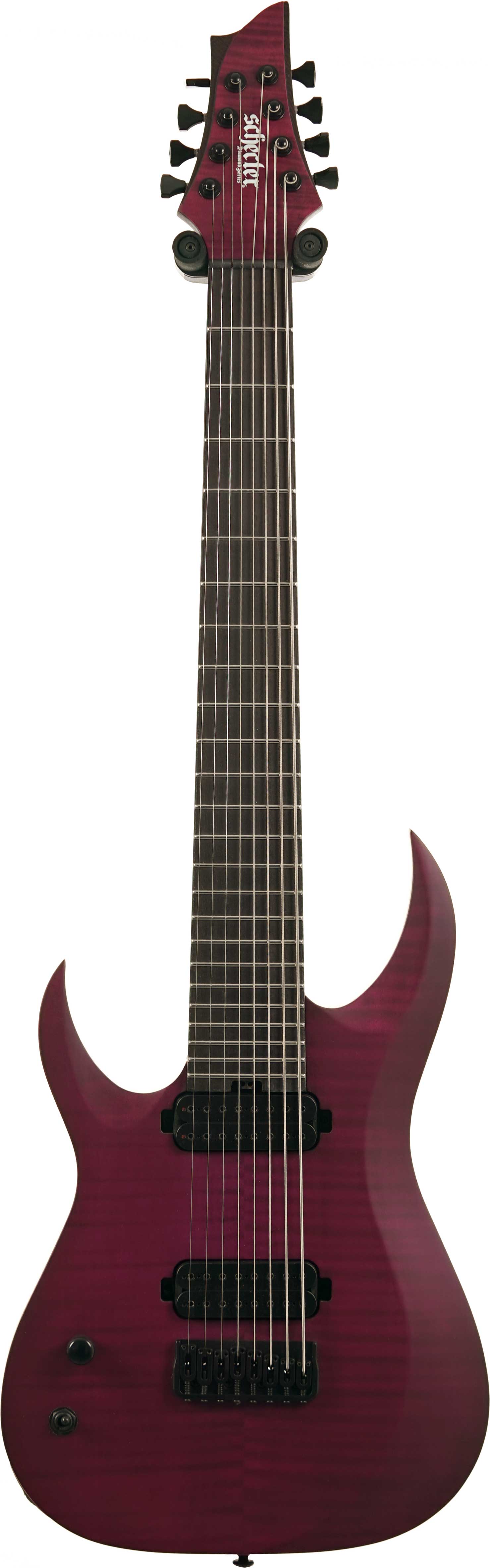Schecter John Browne TAO-8 Satin Trans Purple Left Handed