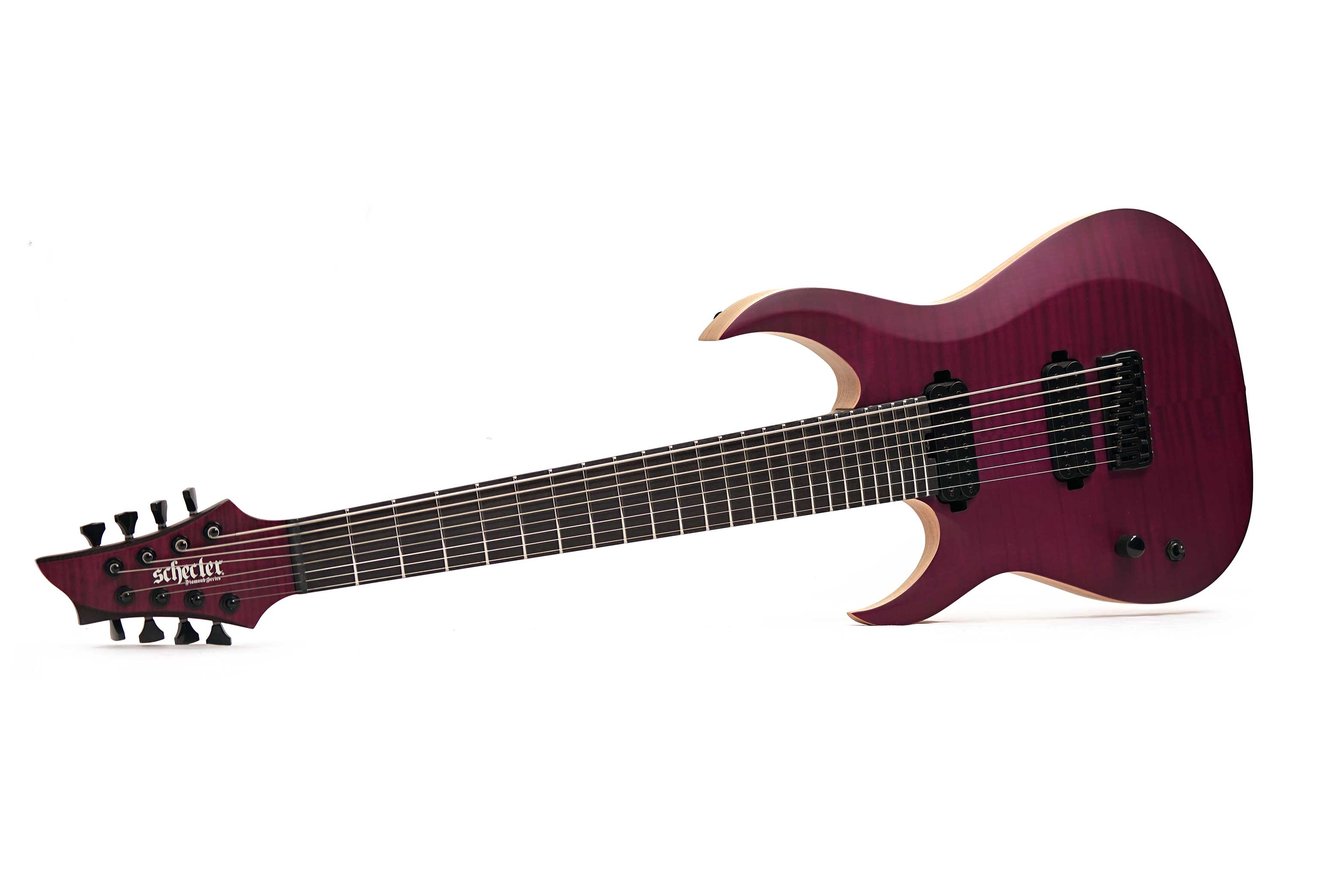 Schecter John Browne TAO-8 Satin Trans Purple Left Handed