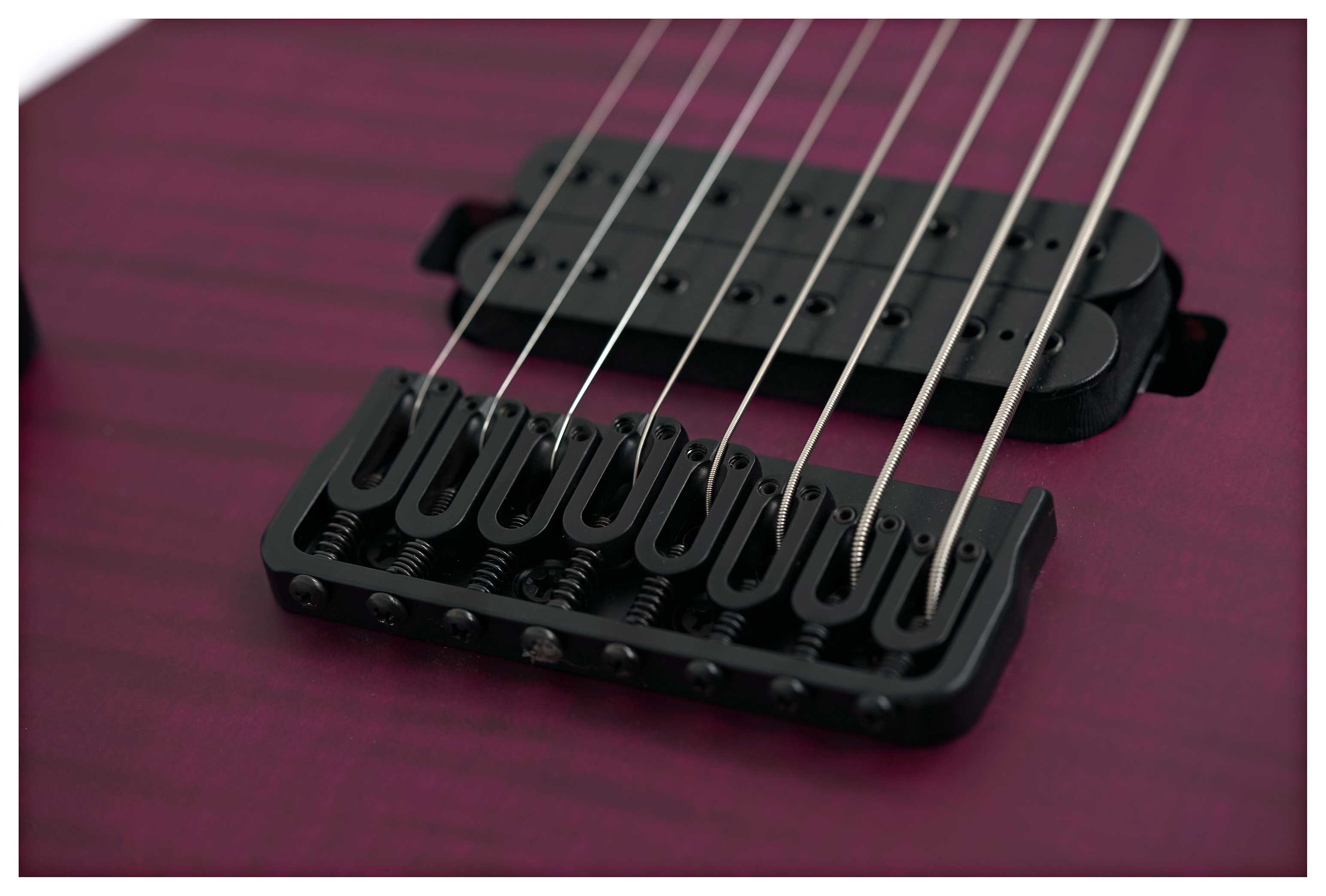Schecter John Browne TAO-8 Satin Trans Purple Left Handed