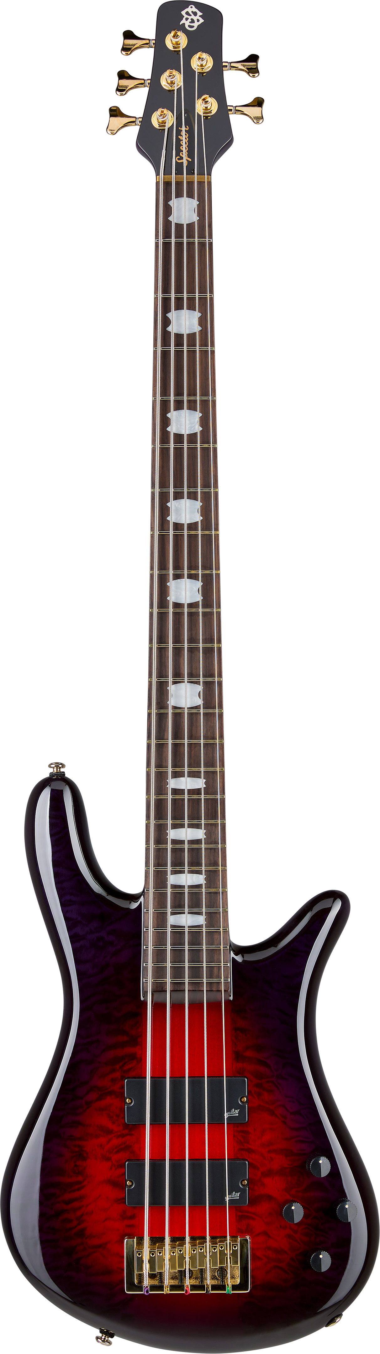 Spector Icon NS-5 Neck Through Purple Cherry