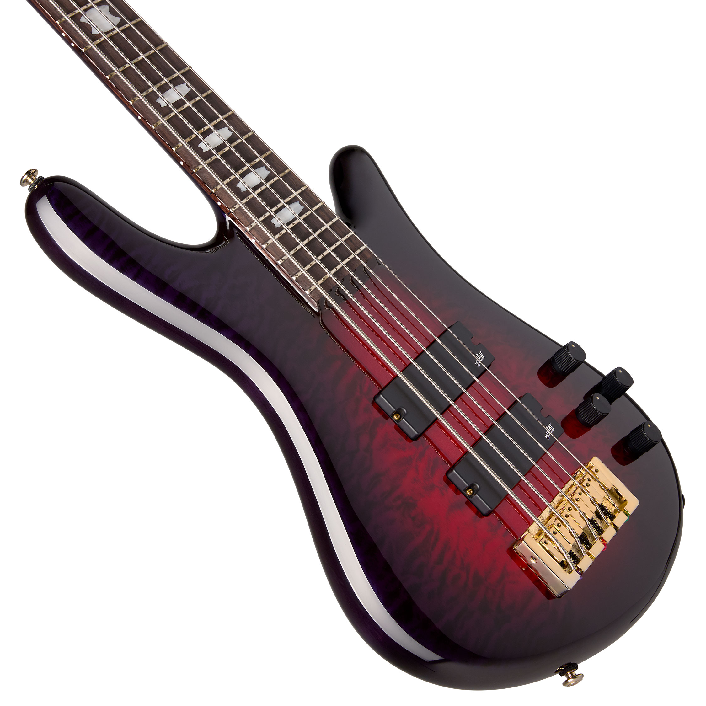 Spector Icon NS-5 Neck Through Purple Cherry