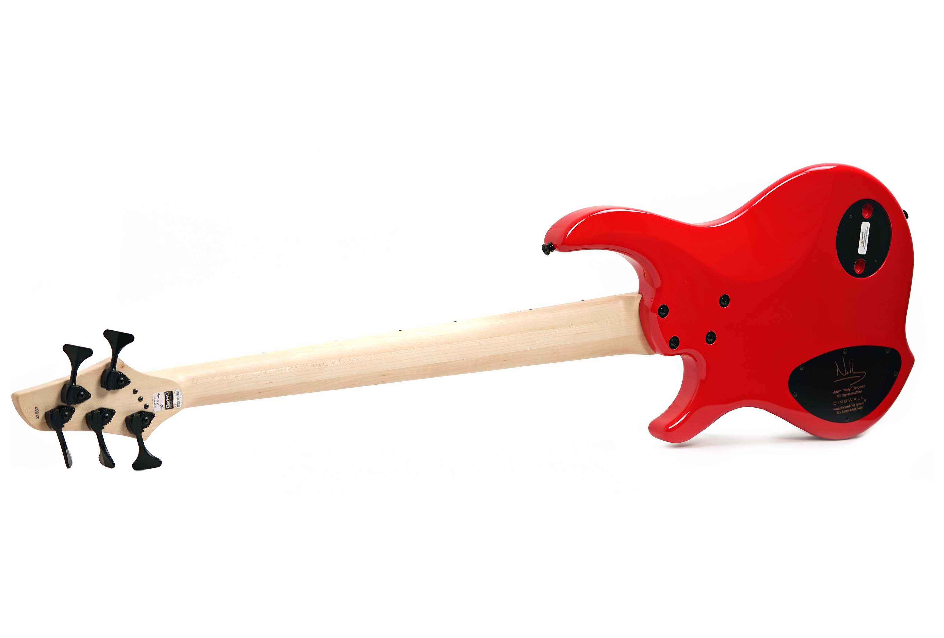 Dingwall NG3 5 String Ferrari Red Maple Fingerboard #21837