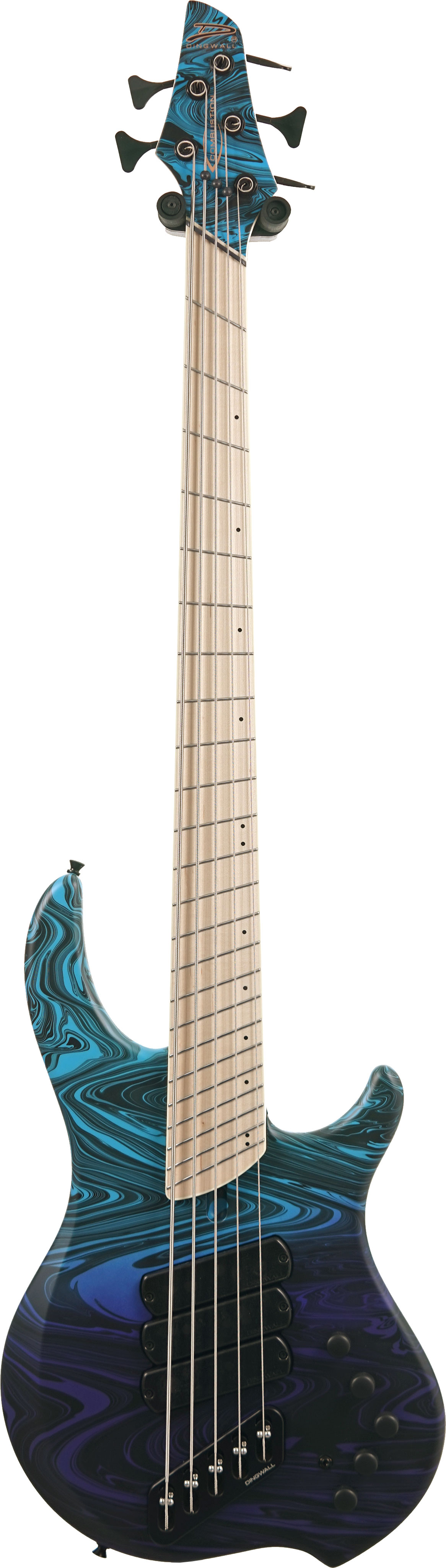 Dingwall NG3 5 String Purple Blue Fade Swirl Maple Fingerboard #21797B