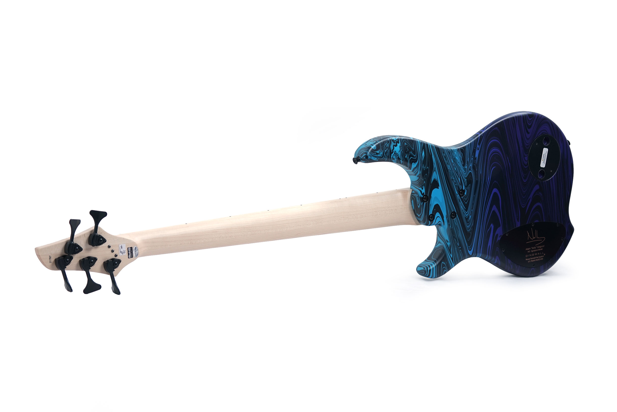 Dingwall NG3 5 String Purple Blue Fade Swirl Maple Fingerboard #21797B