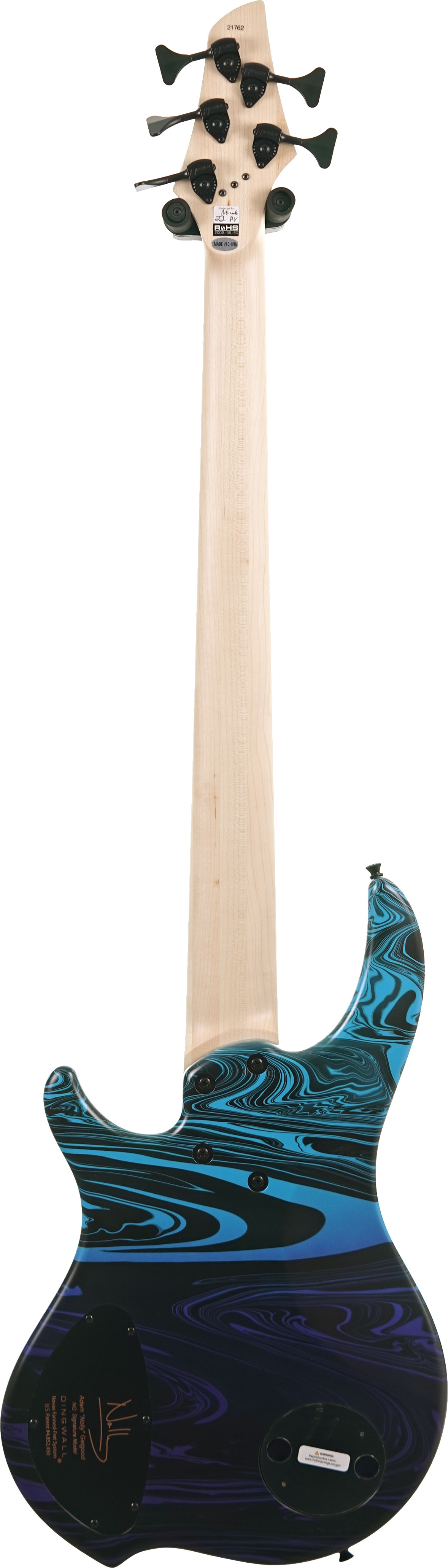 Dingwall NG3 5 String Purple Blue Fade Swirl Maple Fingerboard (Ex-Demo) #21762B