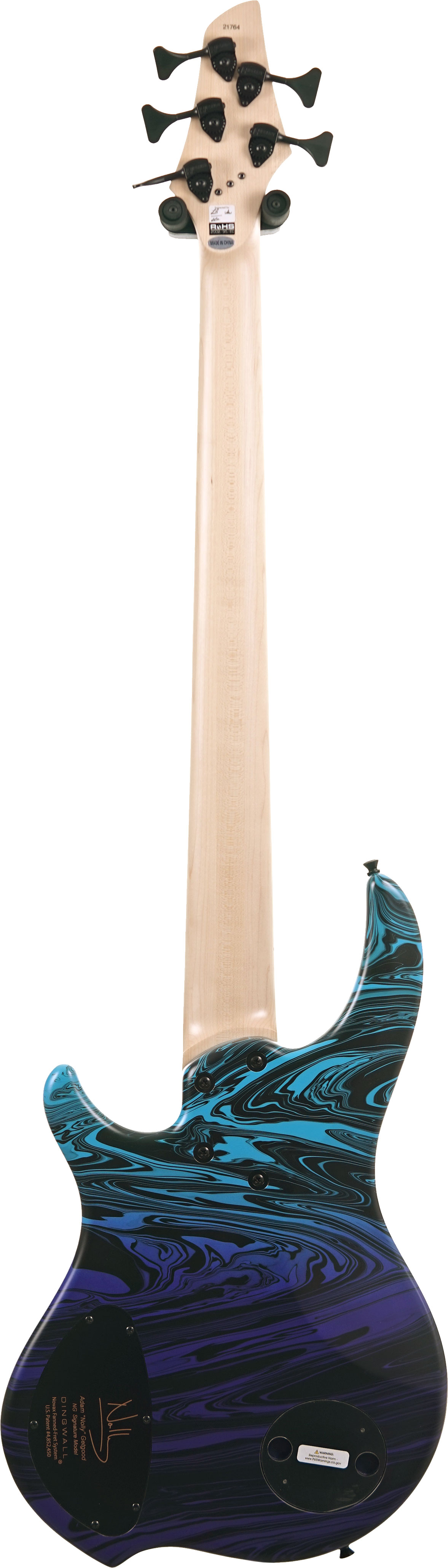Dingwall NG3 5 String Purple Blue Fade Swirl Maple Fingerboard #21764