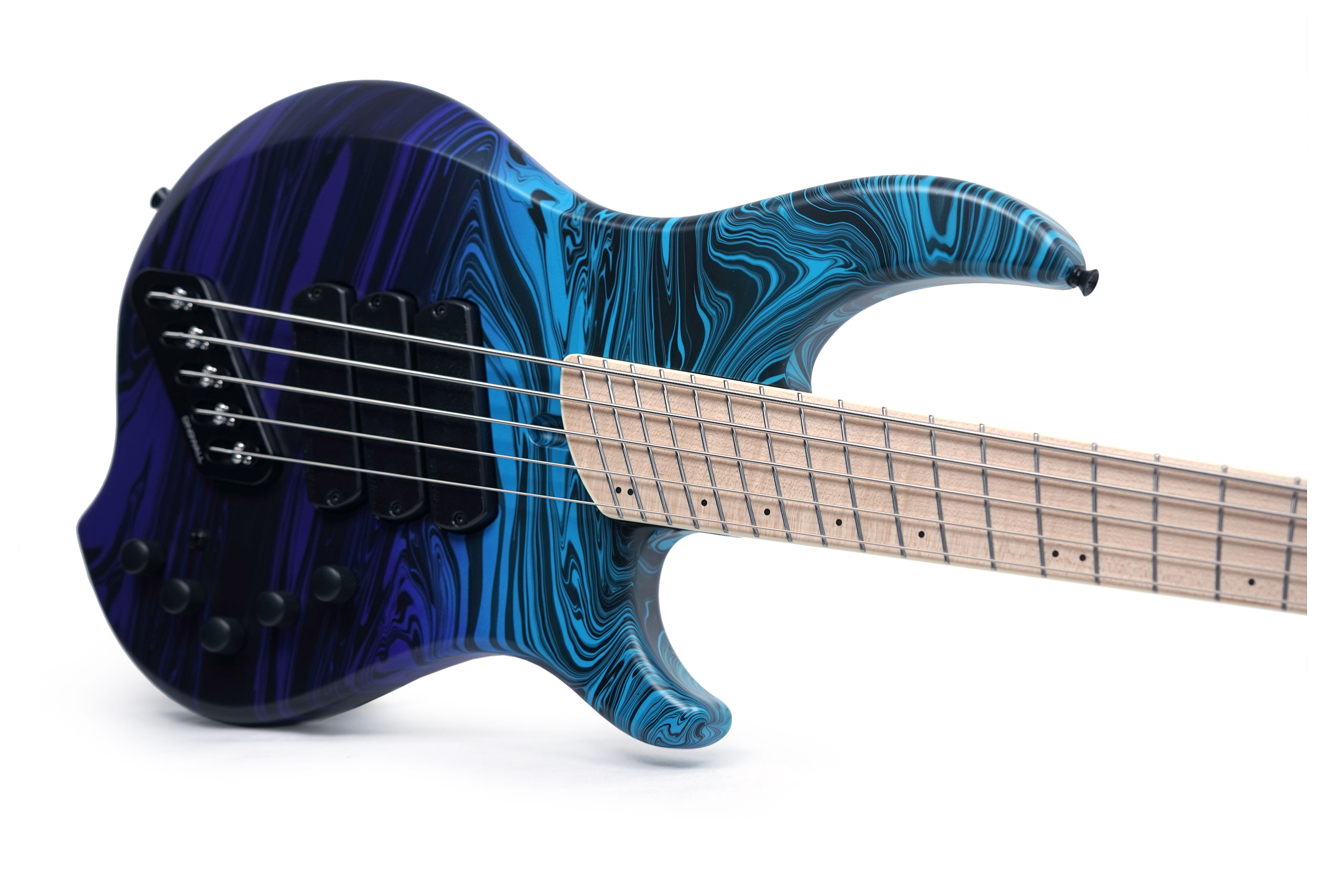 Dingwall NG3 5 String Purple Blue Fade Swirl Maple Fingerboard #21764