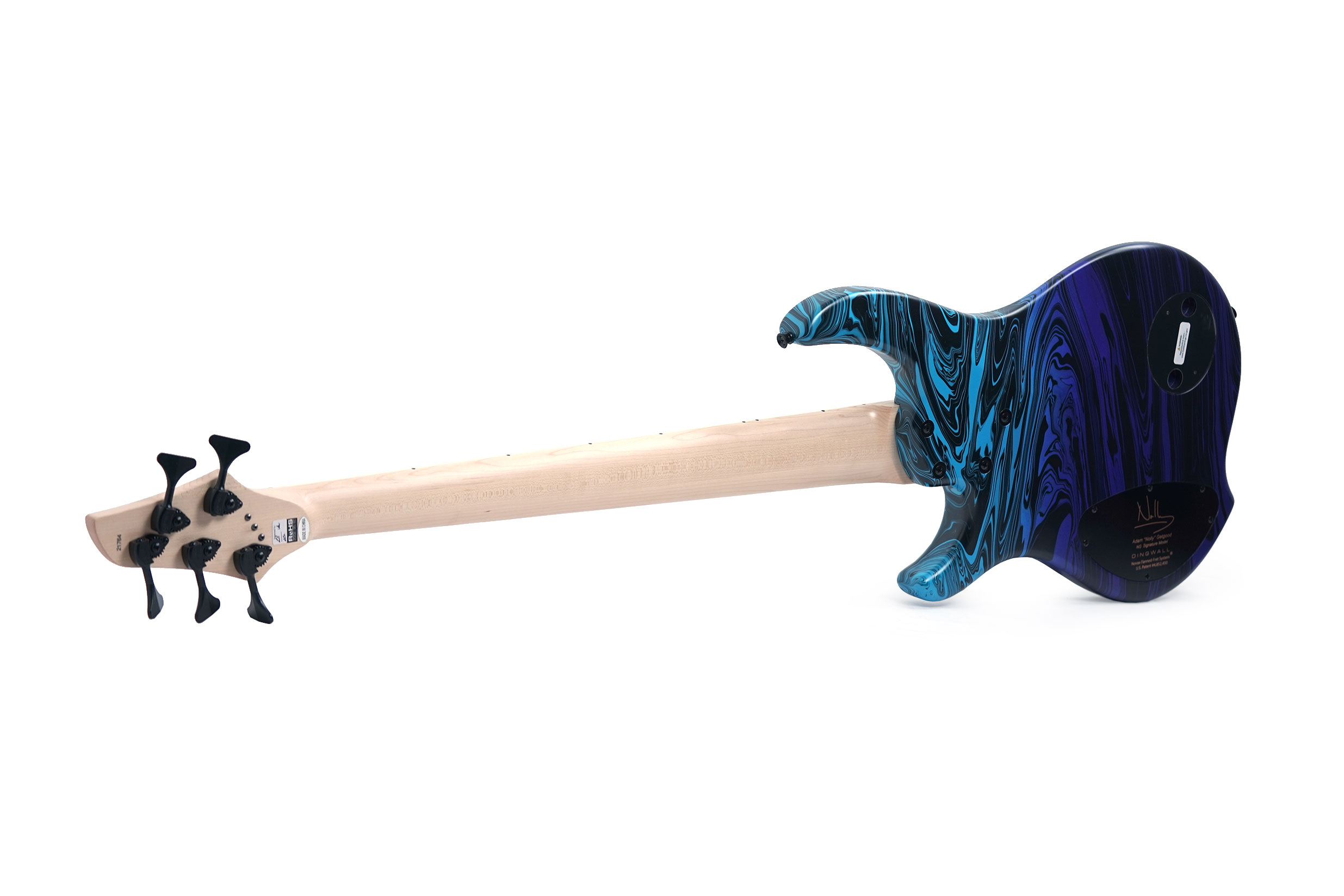 Dingwall NG3 5 String Purple Blue Fade Swirl Maple Fingerboard #21764
