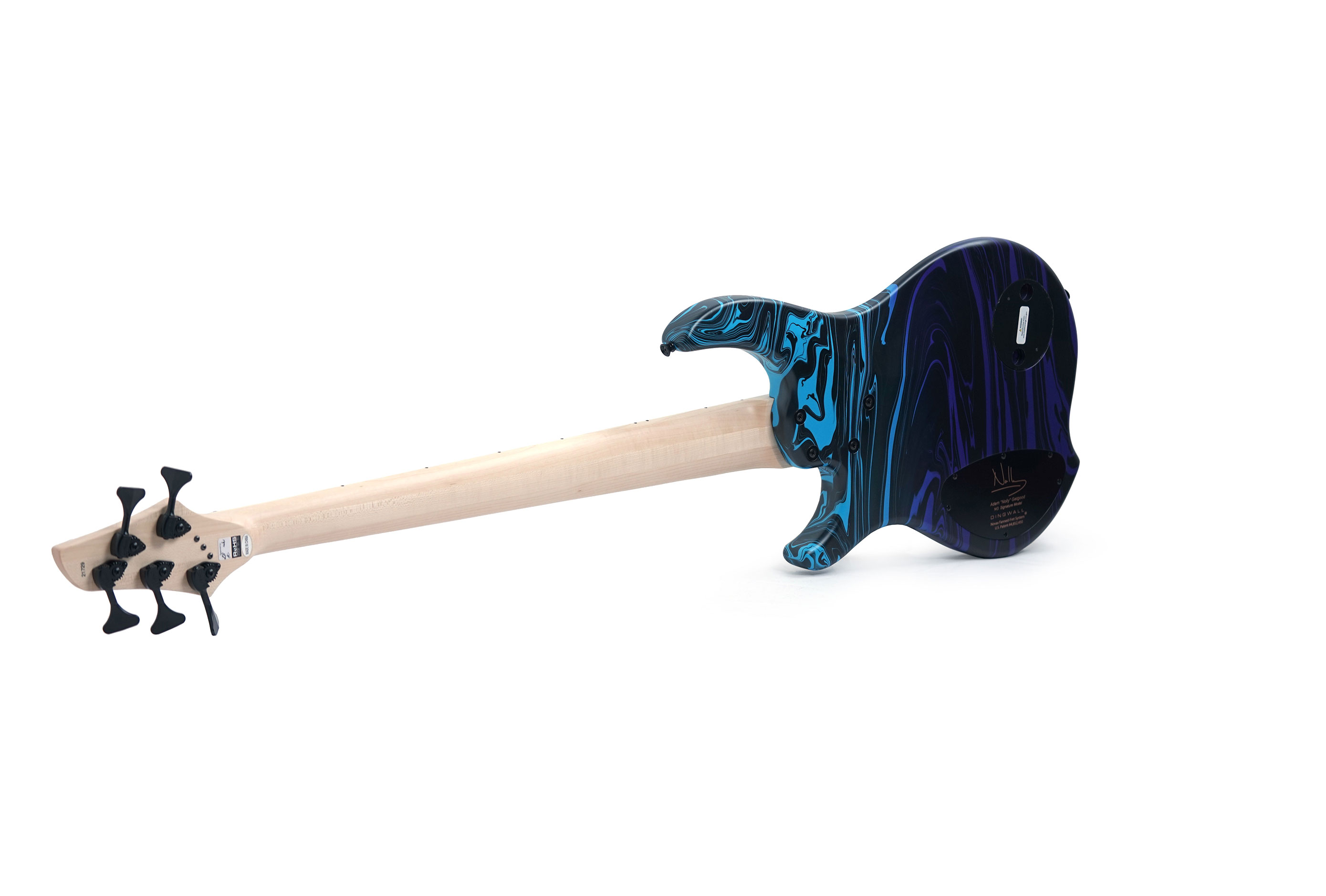 Dingwall NG3 5 String Purple Blue Fade Swirl Maple Fingerboard #21729