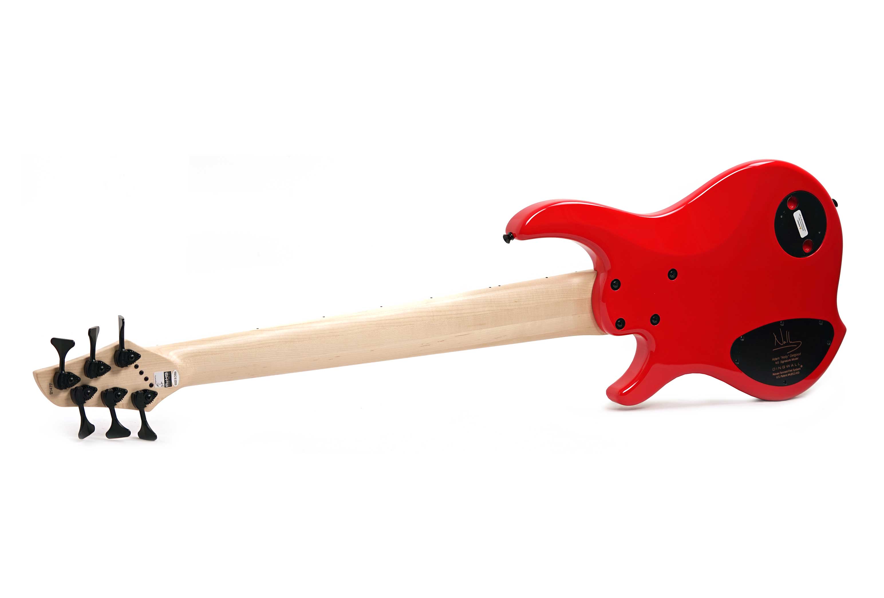 Dingwall NG3 6 String Ferrari Red Maple Fingerboard #21477