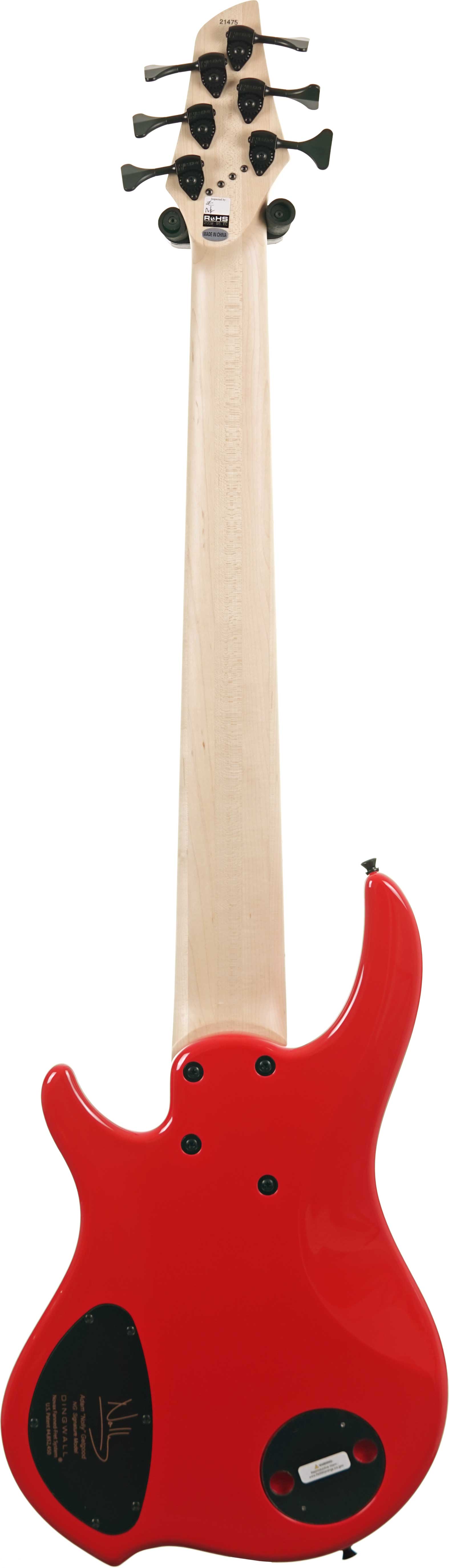 Dingwall NG3 6 String Ferrari Red Maple Fingerboard #21475