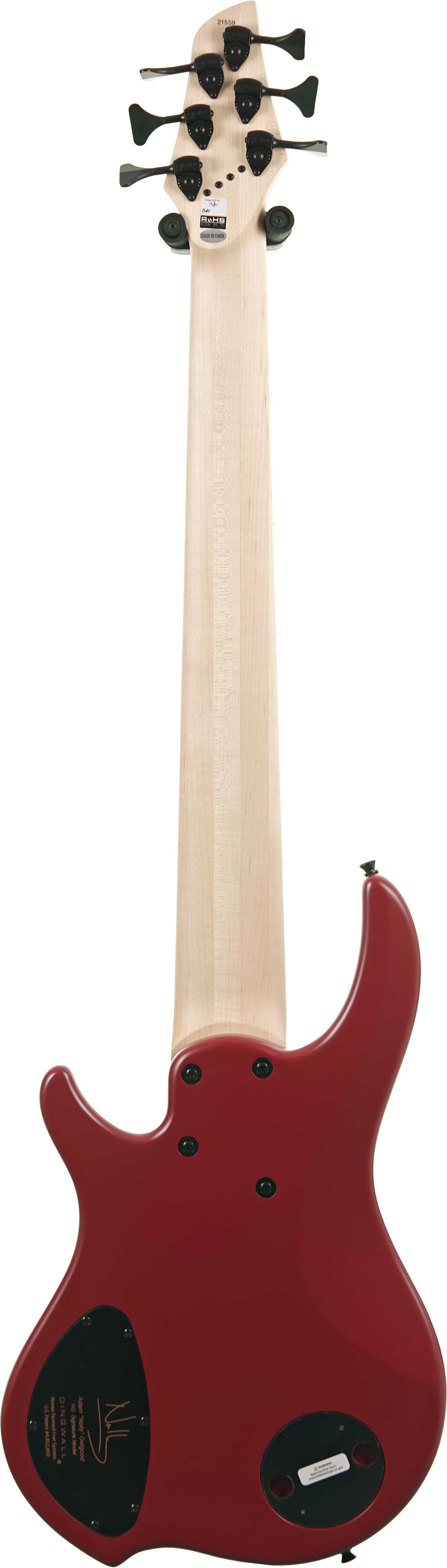 Dingwall NG3 6 String Pegasus Red Maple Fingerboard #21559