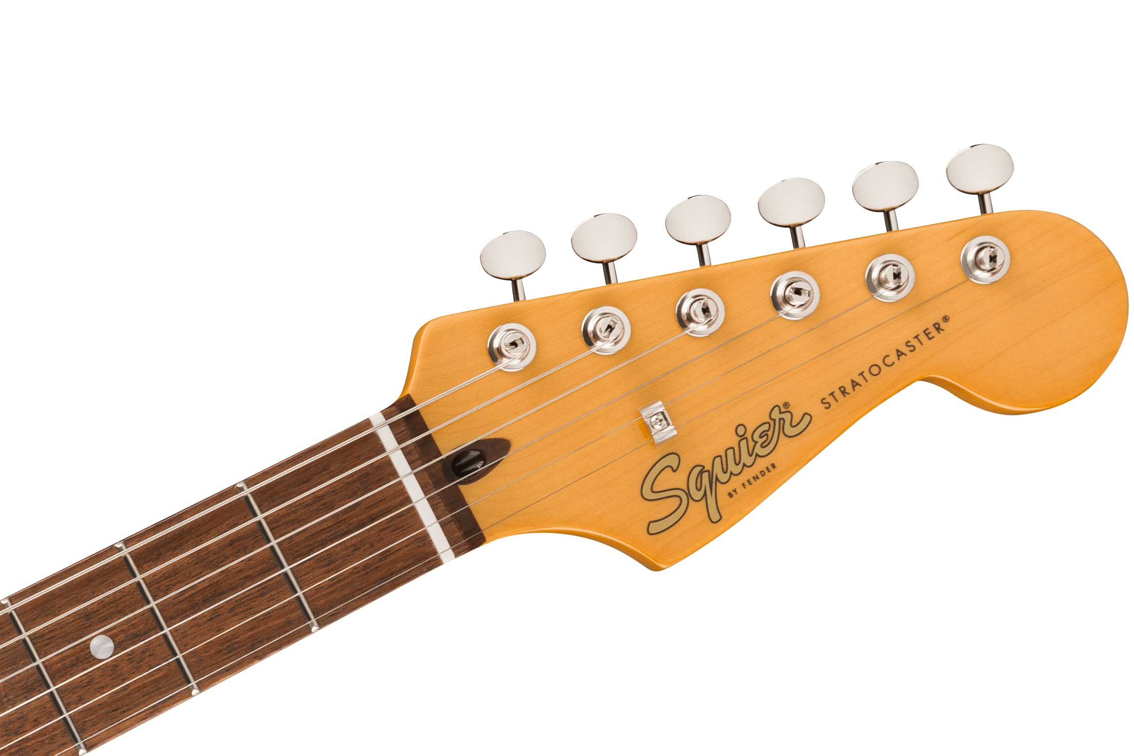 Squier Limited Edition FSR Classic Vibe 60s Stratocaster HSS Parchment Pickguard Shoreline Gold Indian Laurel Fingerboard