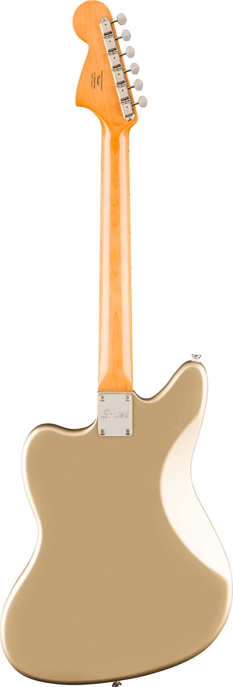 Squier Limited Edition Classic Vibe 70s Jaguar Matching Headstock Shoreline Gold Indian Laurel Fingerboard