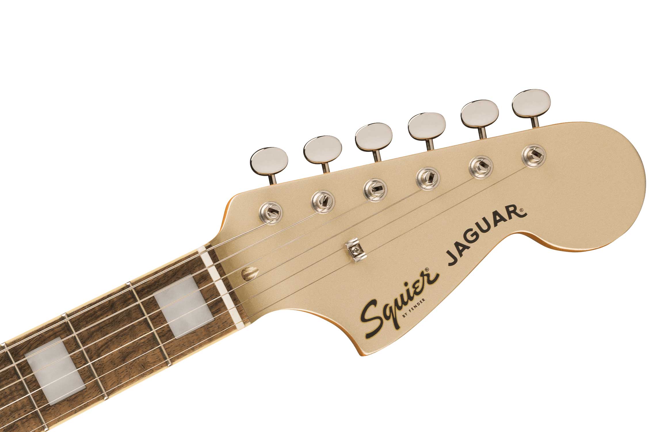Squier Limited Edition Classic Vibe 70s Jaguar Matching Headstock Shoreline Gold Indian Laurel Fingerboard