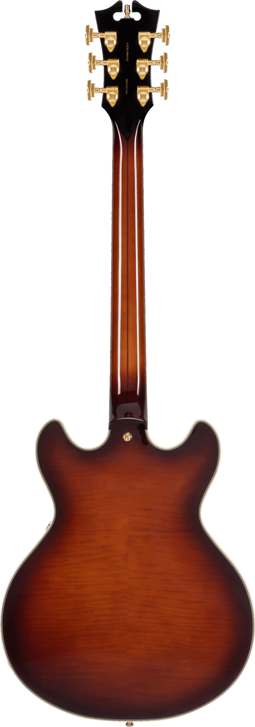 D'Angelico Excel Mini DC Amaretto Burst