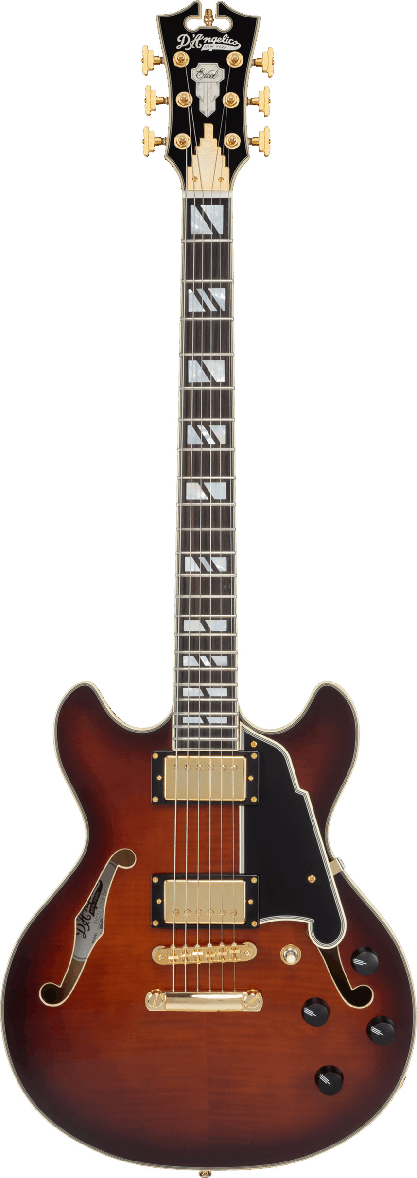D'Angelico Excel Mini DC Amaretto Burst