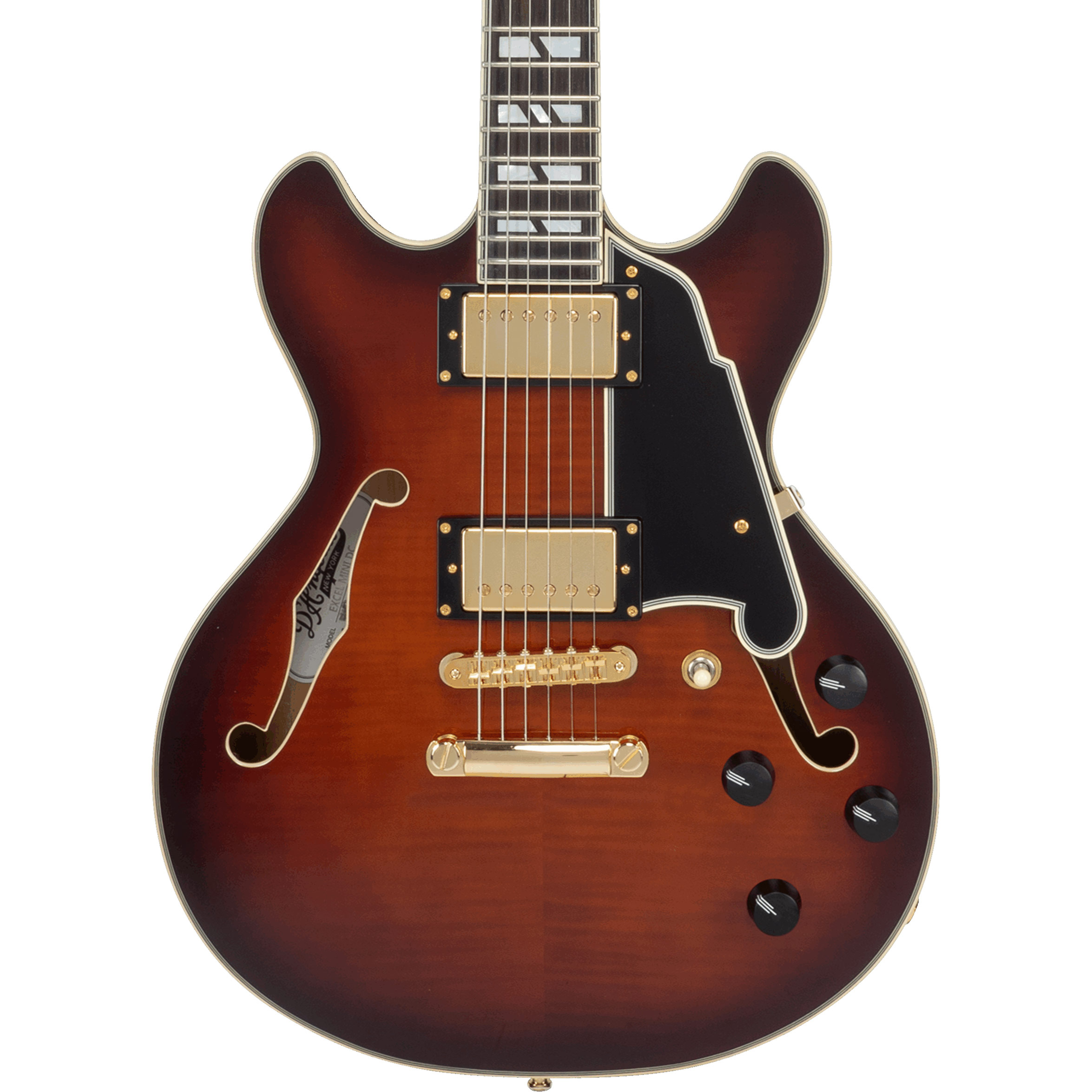 D'Angelico Excel Mini DC Amaretto Burst