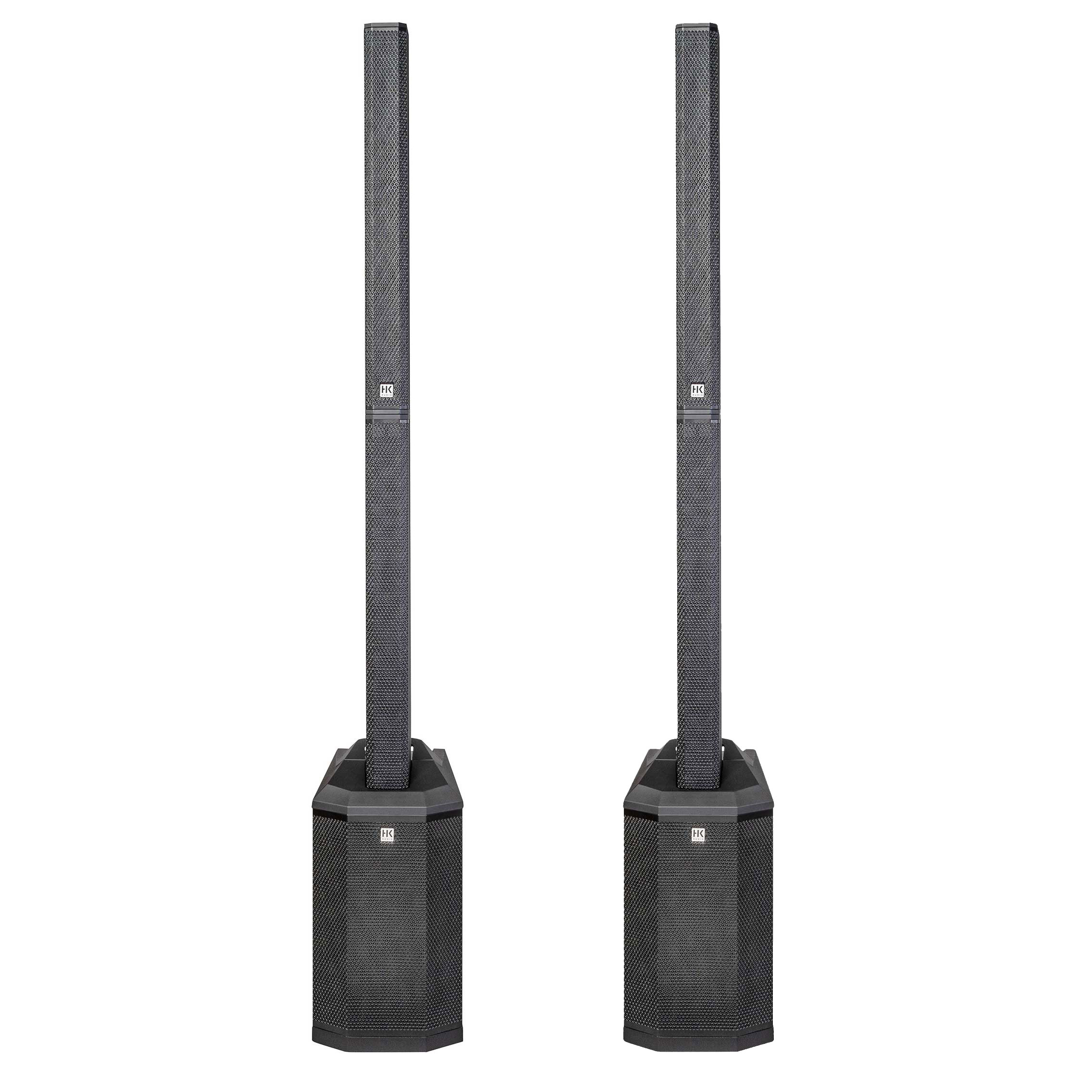 HK Audio POLAR 8 MK2 Portable Column PA System in Black (Pair)