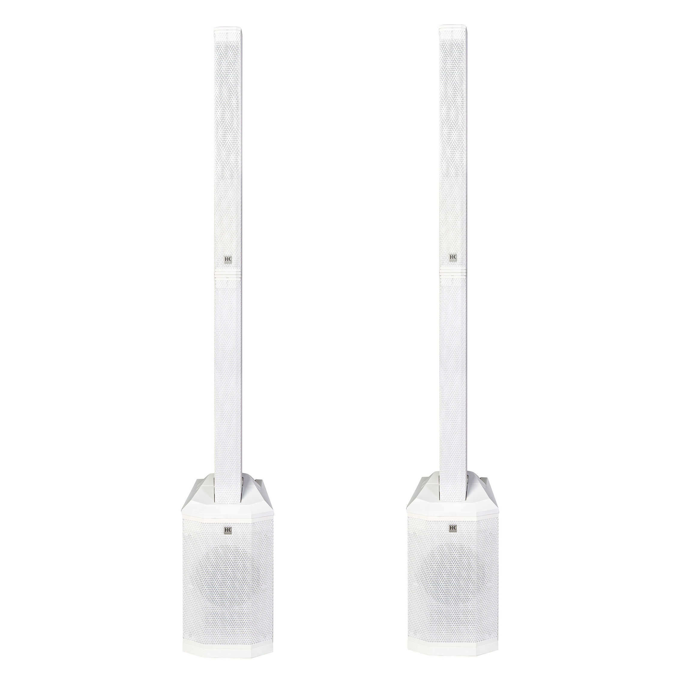 HK Audio POLAR 8 MK2 Portable Column PA System in White (Pair)