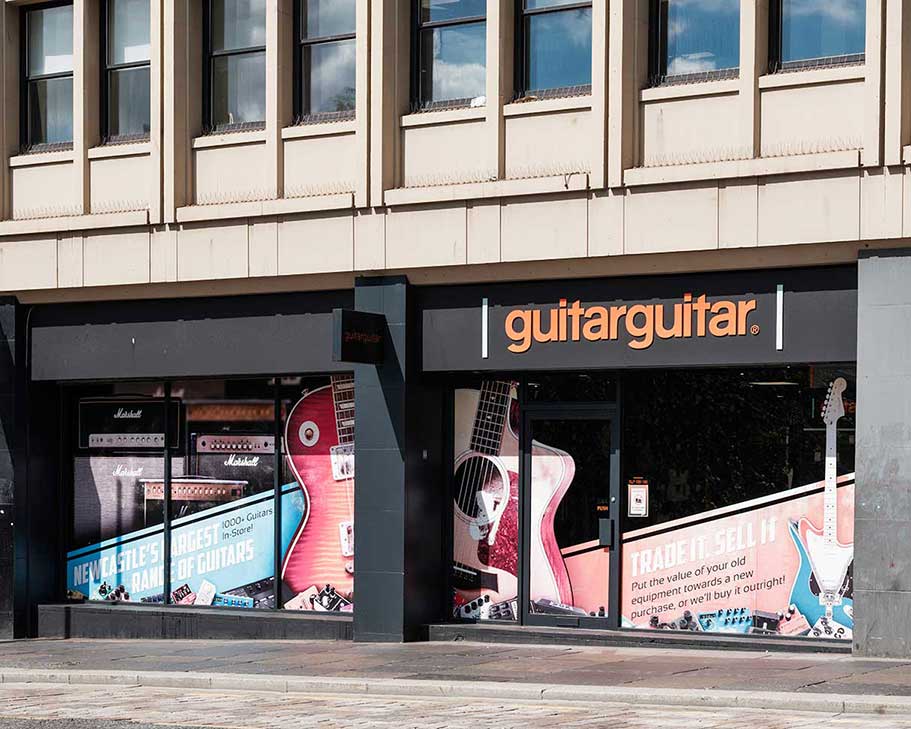 guitarguitar Newcastle shopfront