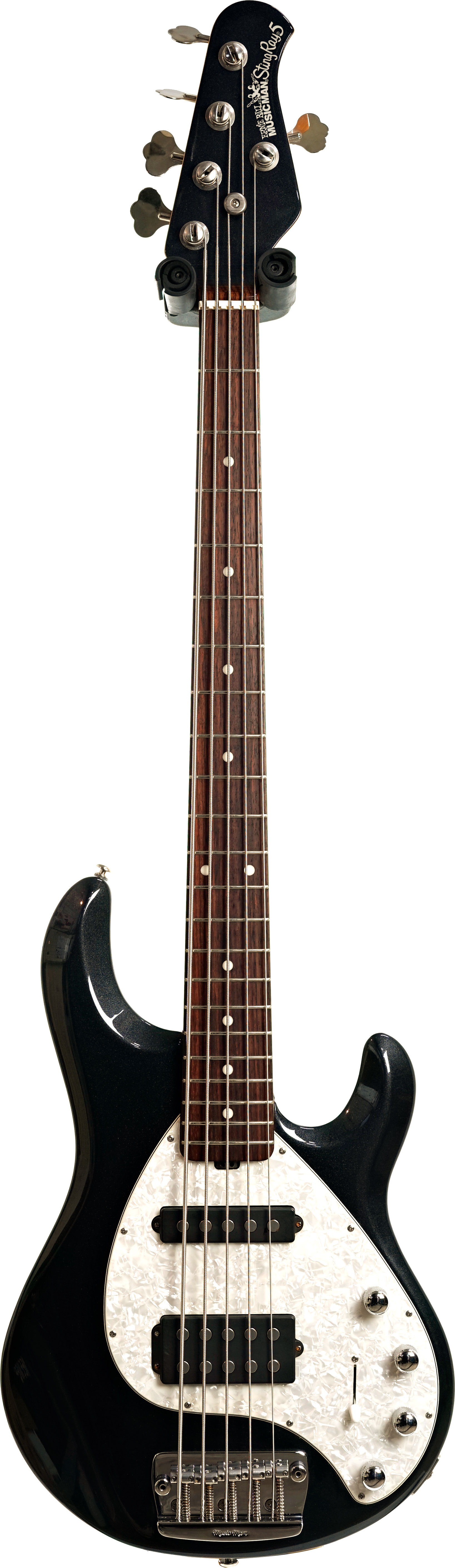 Music Man 2008 Stingray 5 HS Sapphire Black Rosewood Fingerboard (Pre-Owned)