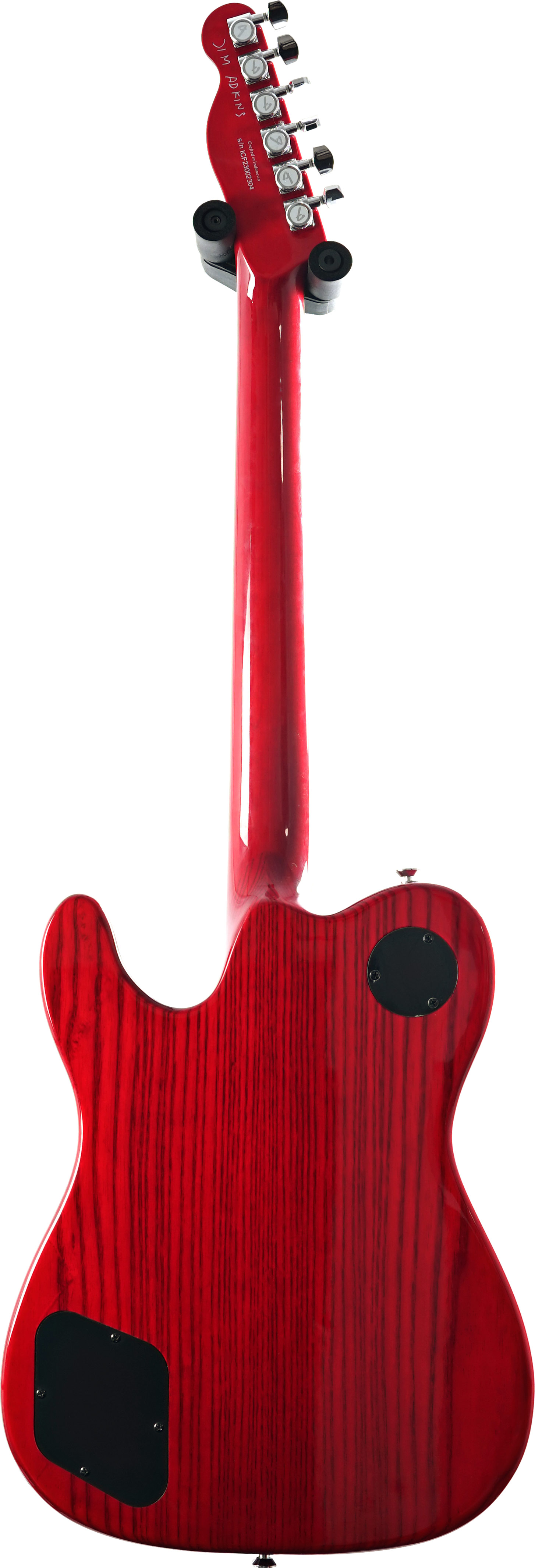 Fender JA90 Jim Adkins Telecaster Crimson Red Transparent Indian Laurel Fingerboard (Pre-Owned)