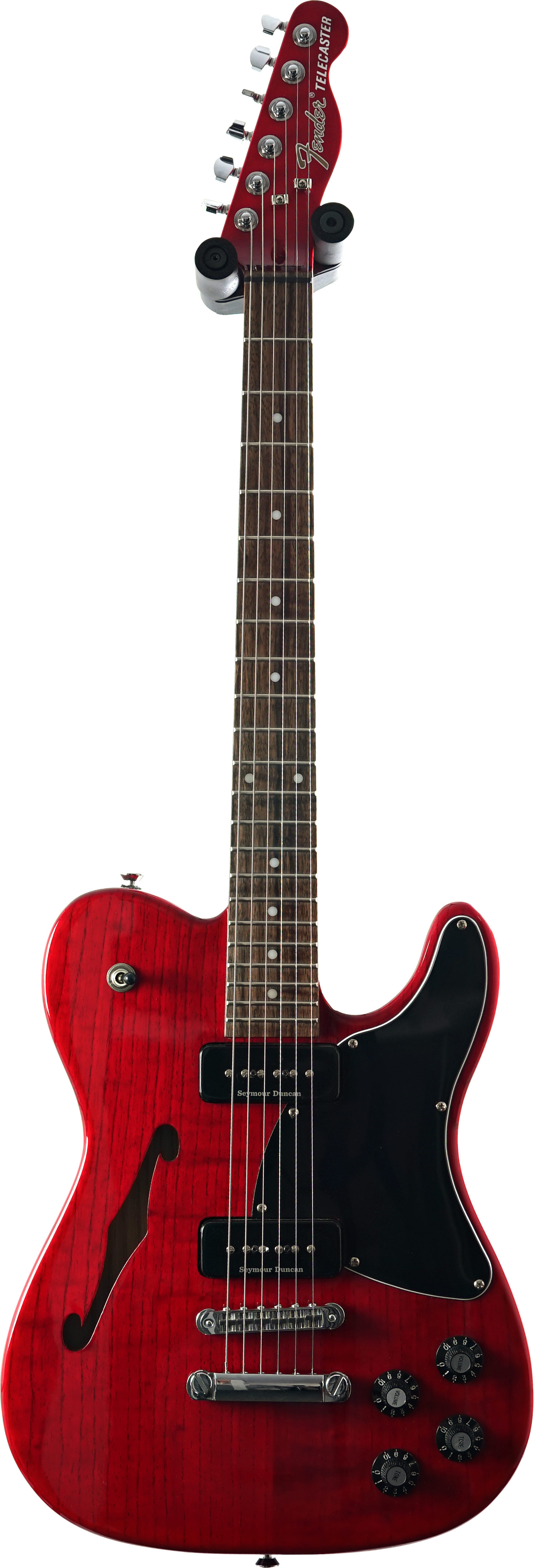 Fender JA90 Jim Adkins Telecaster Crimson Red Transparent Indian Laurel Fingerboard (Pre-Owned)