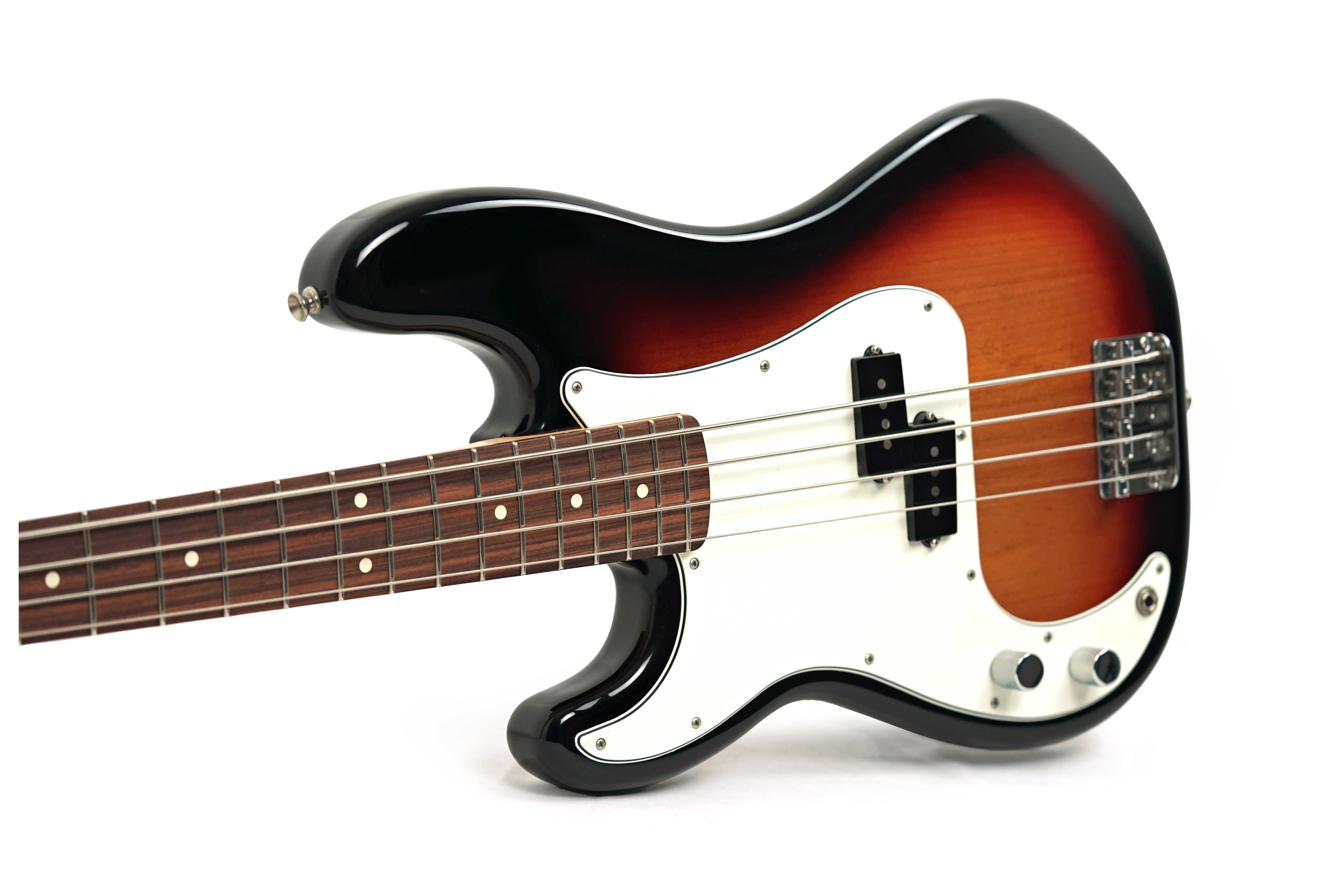Fender Player Precision Bass 3-Colour Sunburst Pau Ferro Fingerboard Left Handed (Pre-Owned)