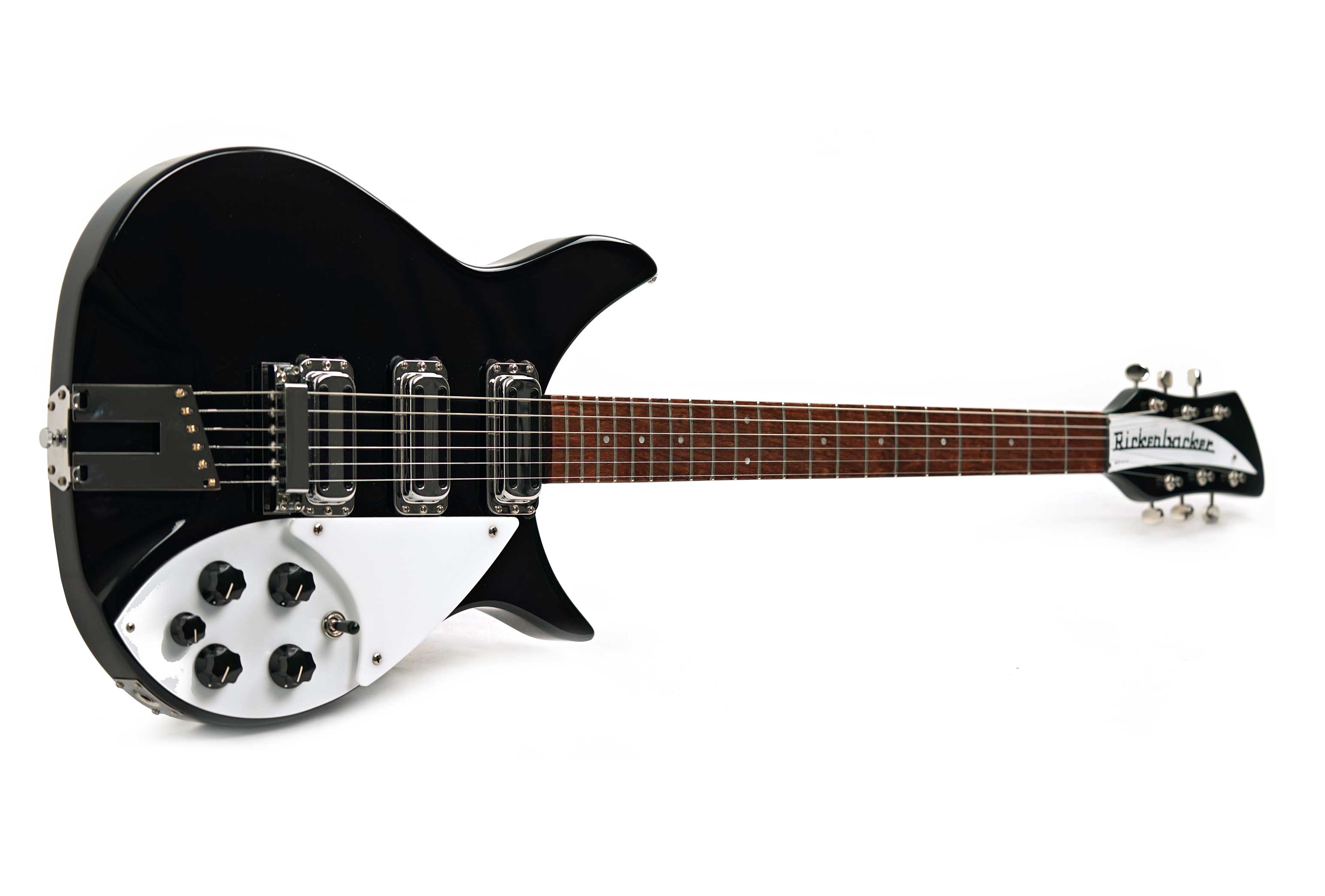 Rickenbacker 2024 350V63 Liverpool Guitar Jetglo  (Pre-Owned)