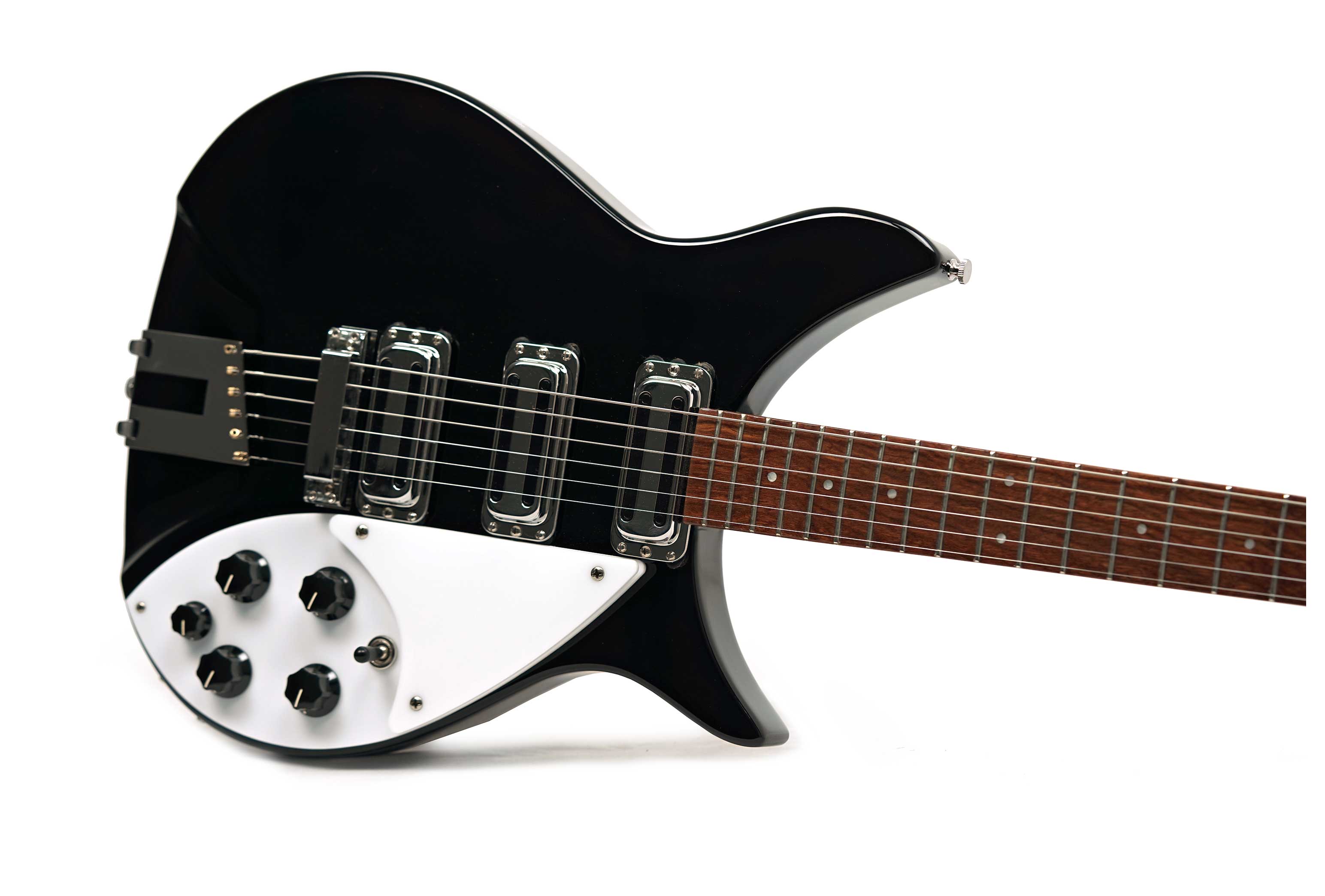 Rickenbacker 2024 350V63 Liverpool Guitar Jetglo  (Pre-Owned)