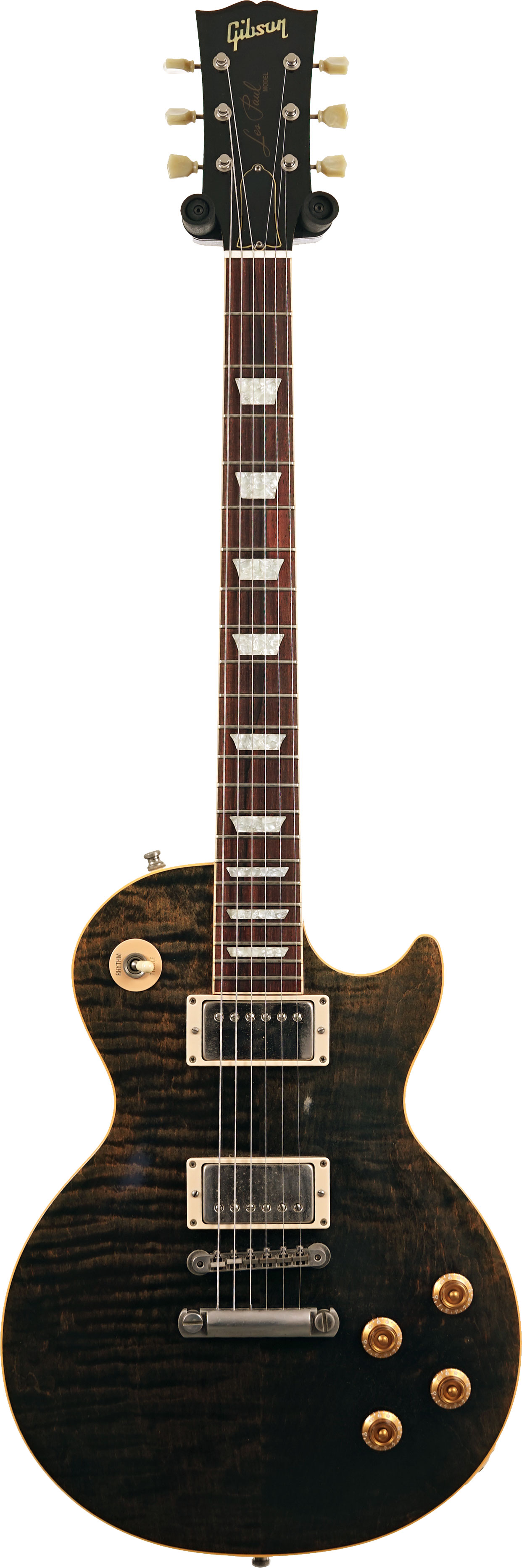 Gibson Custom Shop Les Paul Class 5 Quilt Trans Black (Pre-Owned) #CS10671
