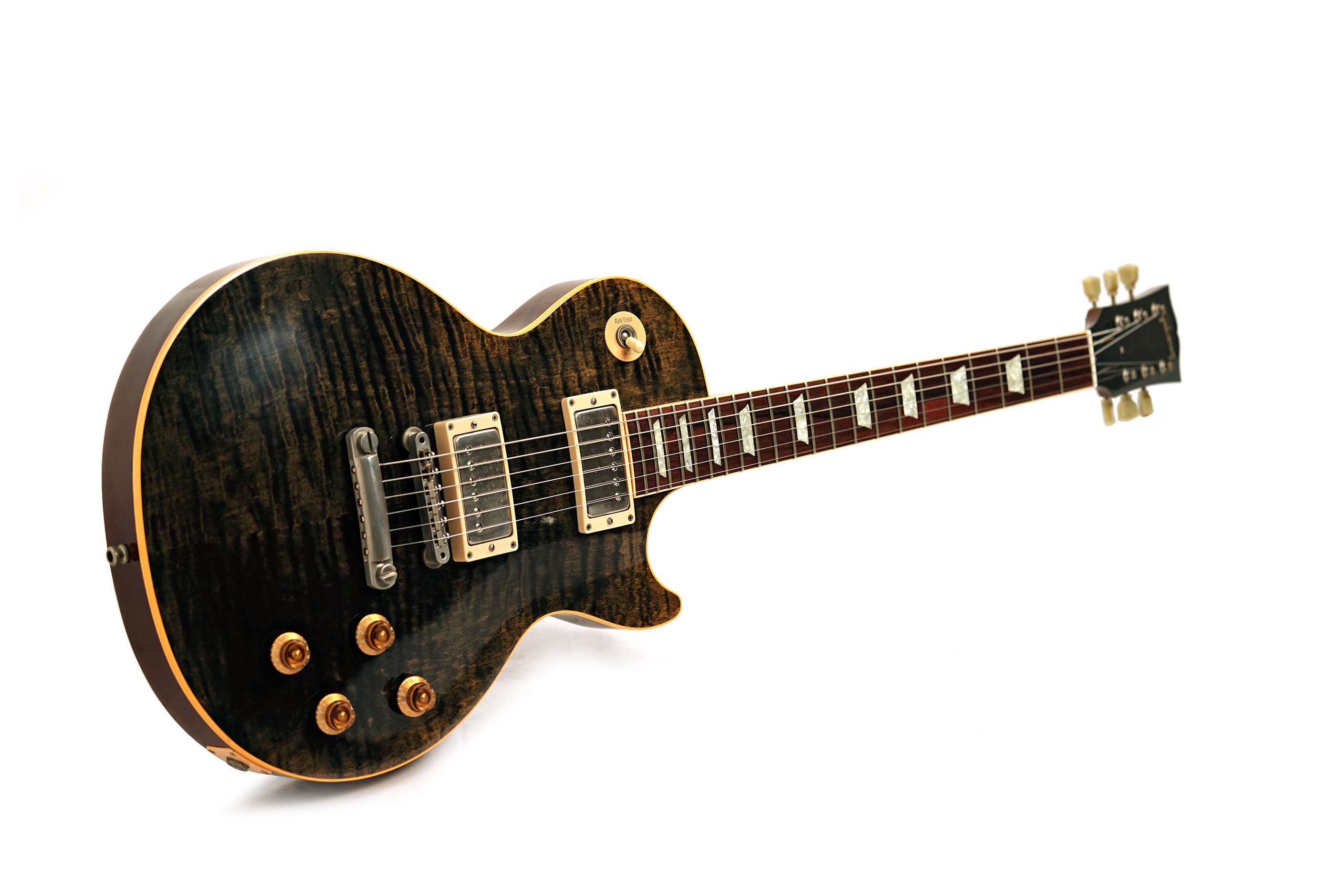 Gibson Custom Shop Les Paul Class 5 Quilt Trans Black (Pre-Owned) #CS10671
