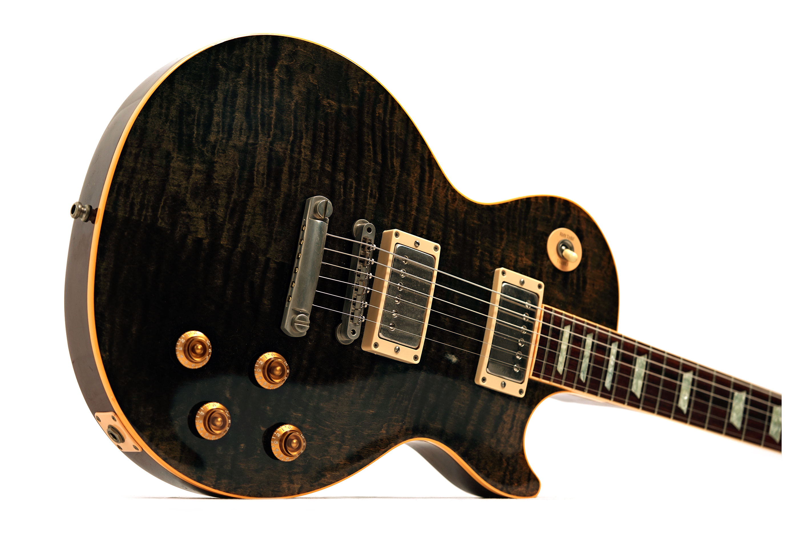 Gibson Custom Shop Les Paul Class 5 Quilt Trans Black (Pre-Owned) #CS10671