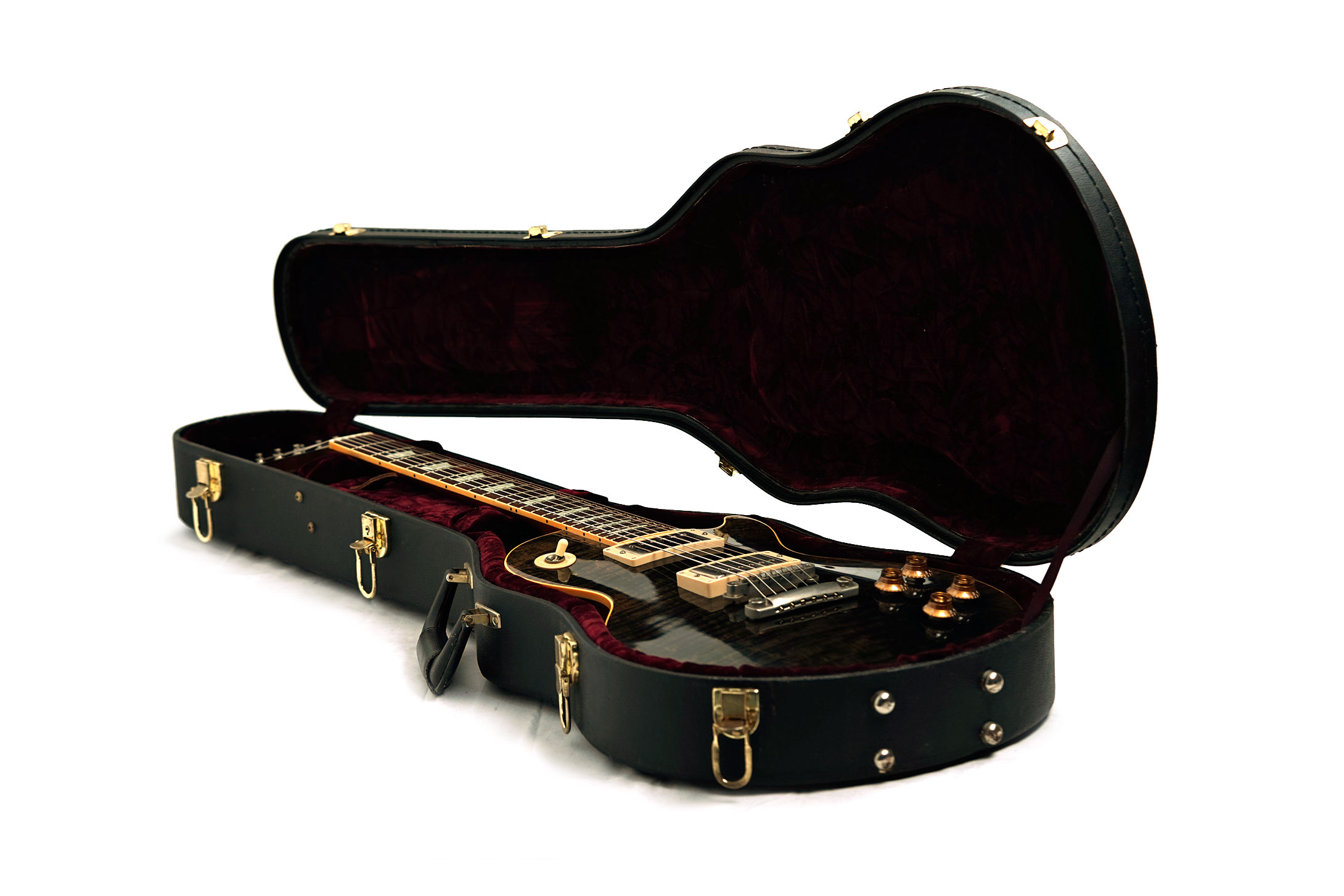 Gibson Custom Shop Les Paul Class 5 Quilt Trans Black (Pre-Owned) #CS10671