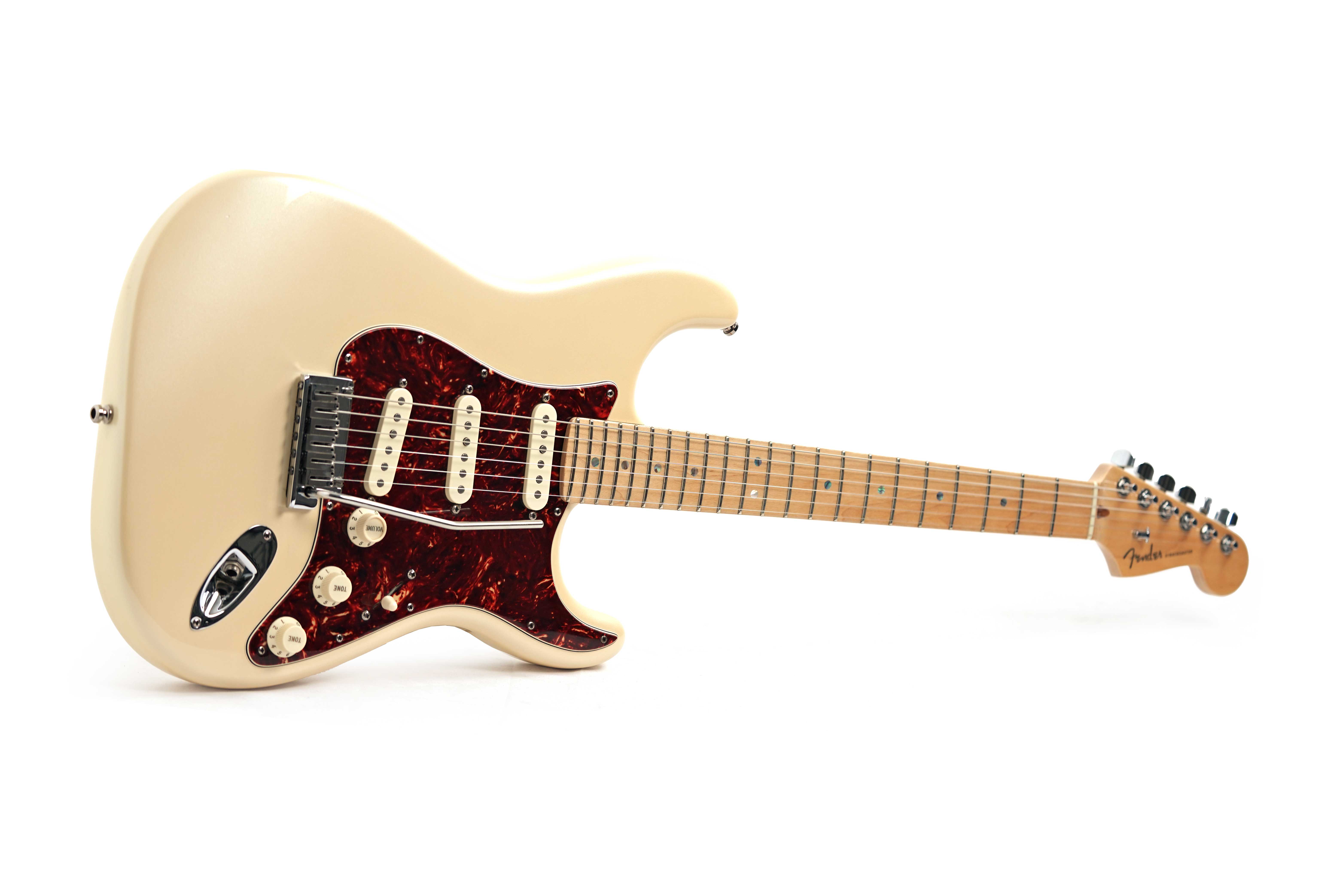 Fender American Deluxe Stratocaster Maple Fingerboard Olympic Pearl (Pre-Owned) #DZ8017411