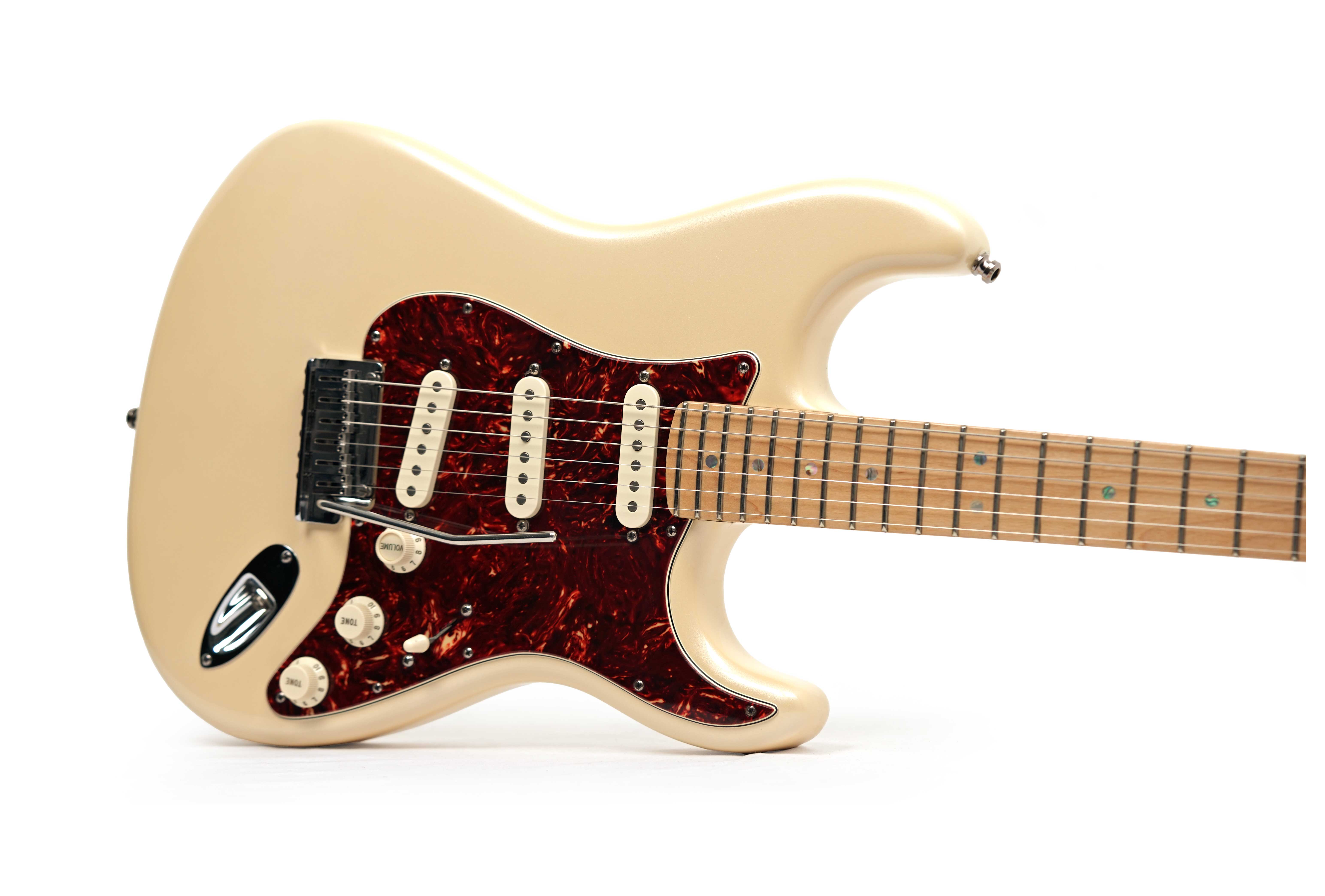 Fender American Deluxe Stratocaster Maple Fingerboard Olympic Pearl (Pre-Owned) #DZ8017411