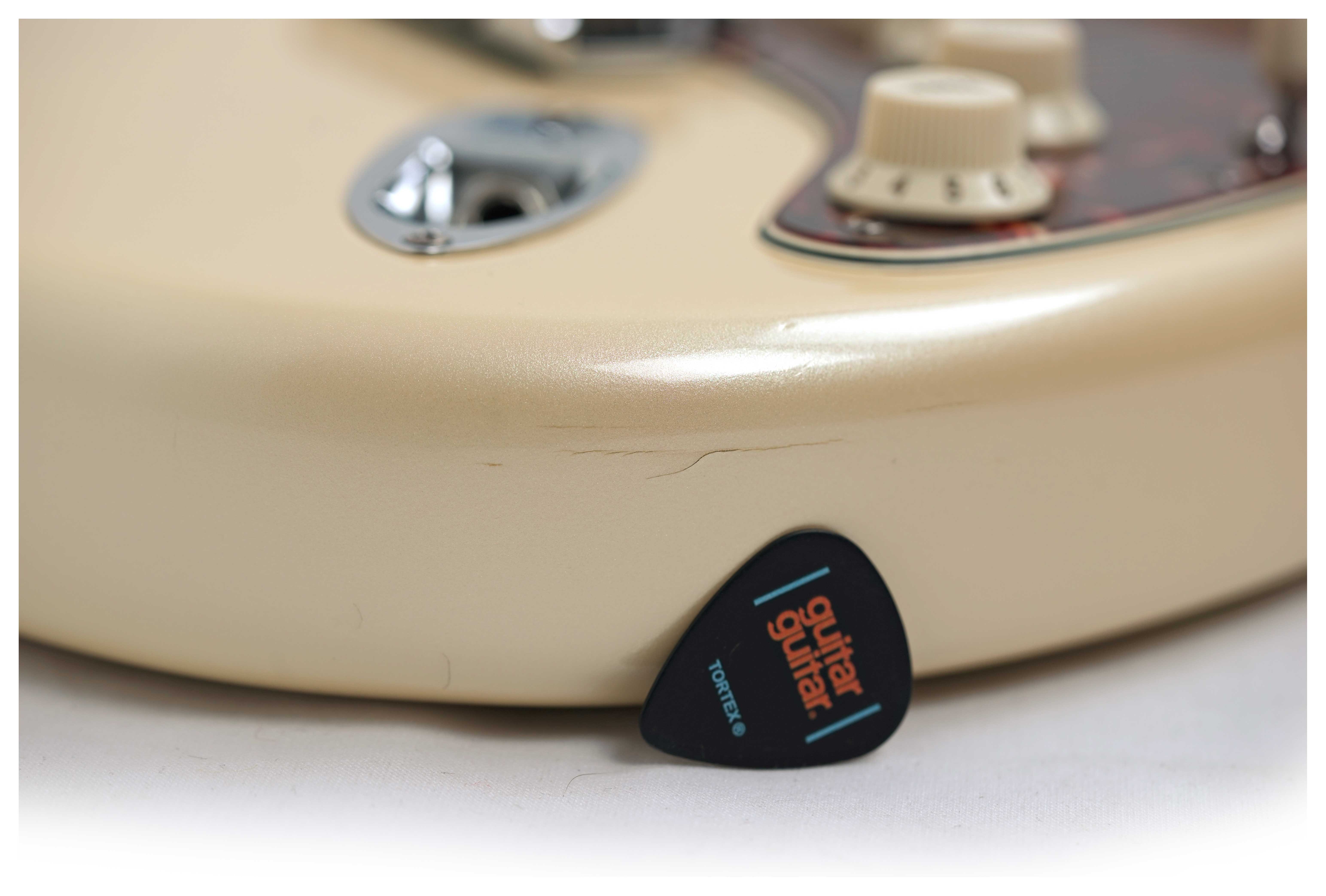 Fender American Deluxe Stratocaster Maple Fingerboard Olympic Pearl (Pre-Owned) #DZ8017411