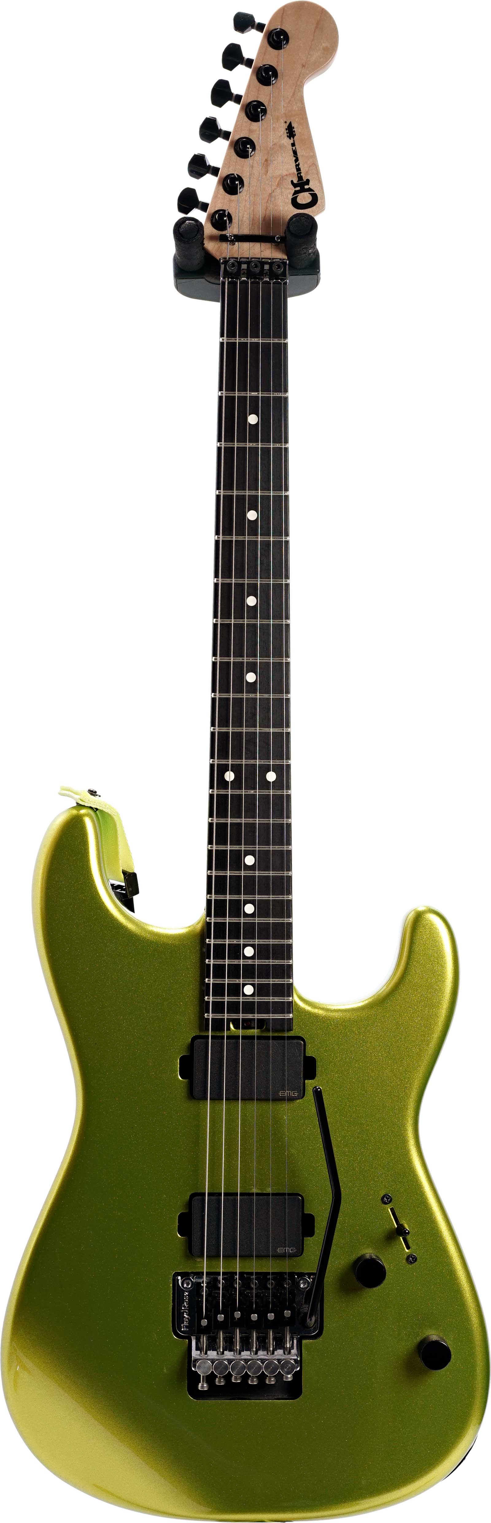 Charvel 2022 Pro-Mod San Dimas Style 1 HH FR E Lime Green Metallic Ebony Fingerboard (Pre-Owned) #MC227366