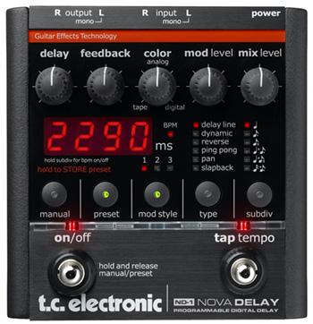 ギター TC ELECTRONIC Nova Delay Amazon | tc electronic プログラマブル ディレイ ND-1 NOVA