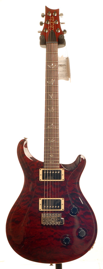PRS Custom 22 Black Cherry Quilt 10 Top Birds Trem